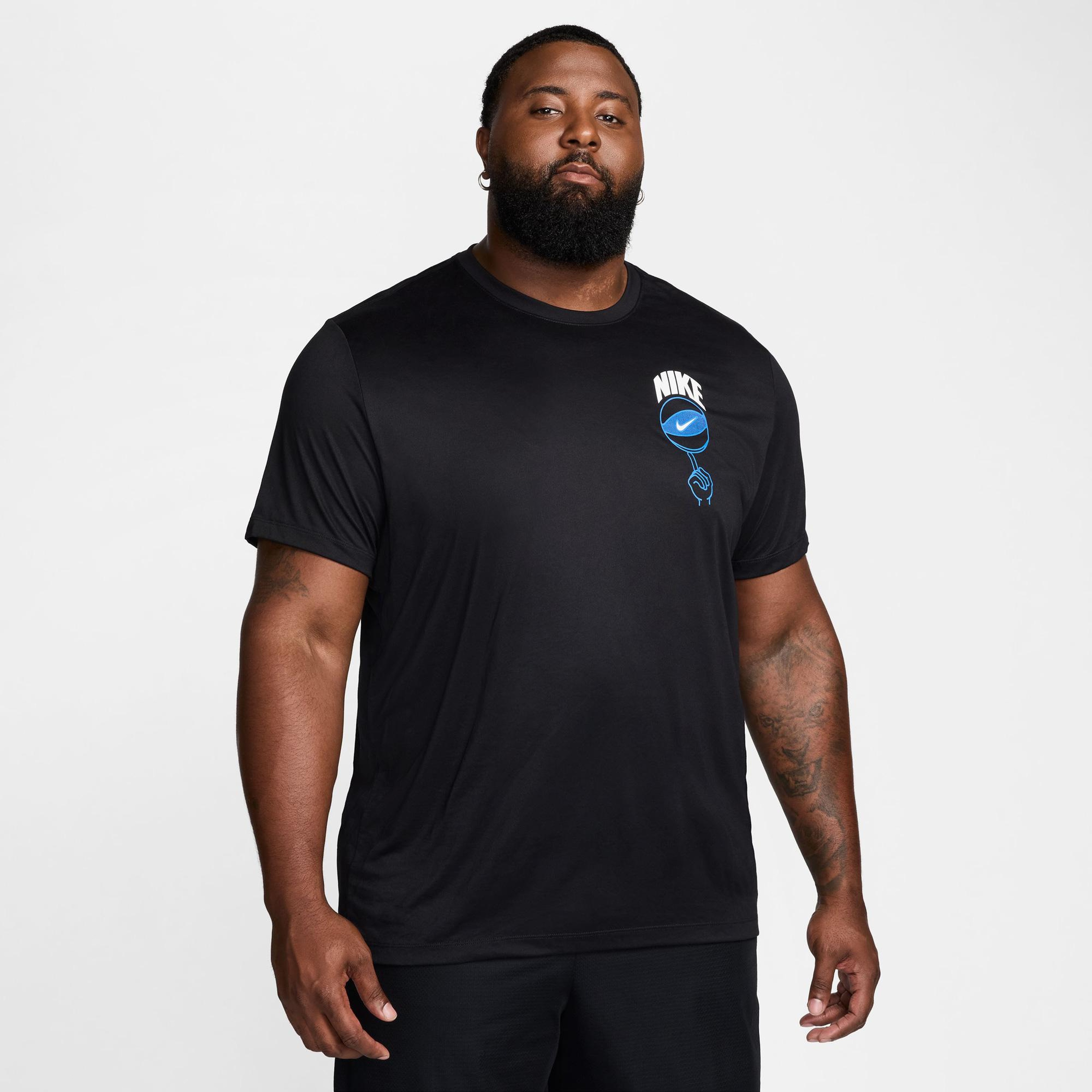 Nike Dri-Fit Relaged Icon Erkek Siyah T-Shirt