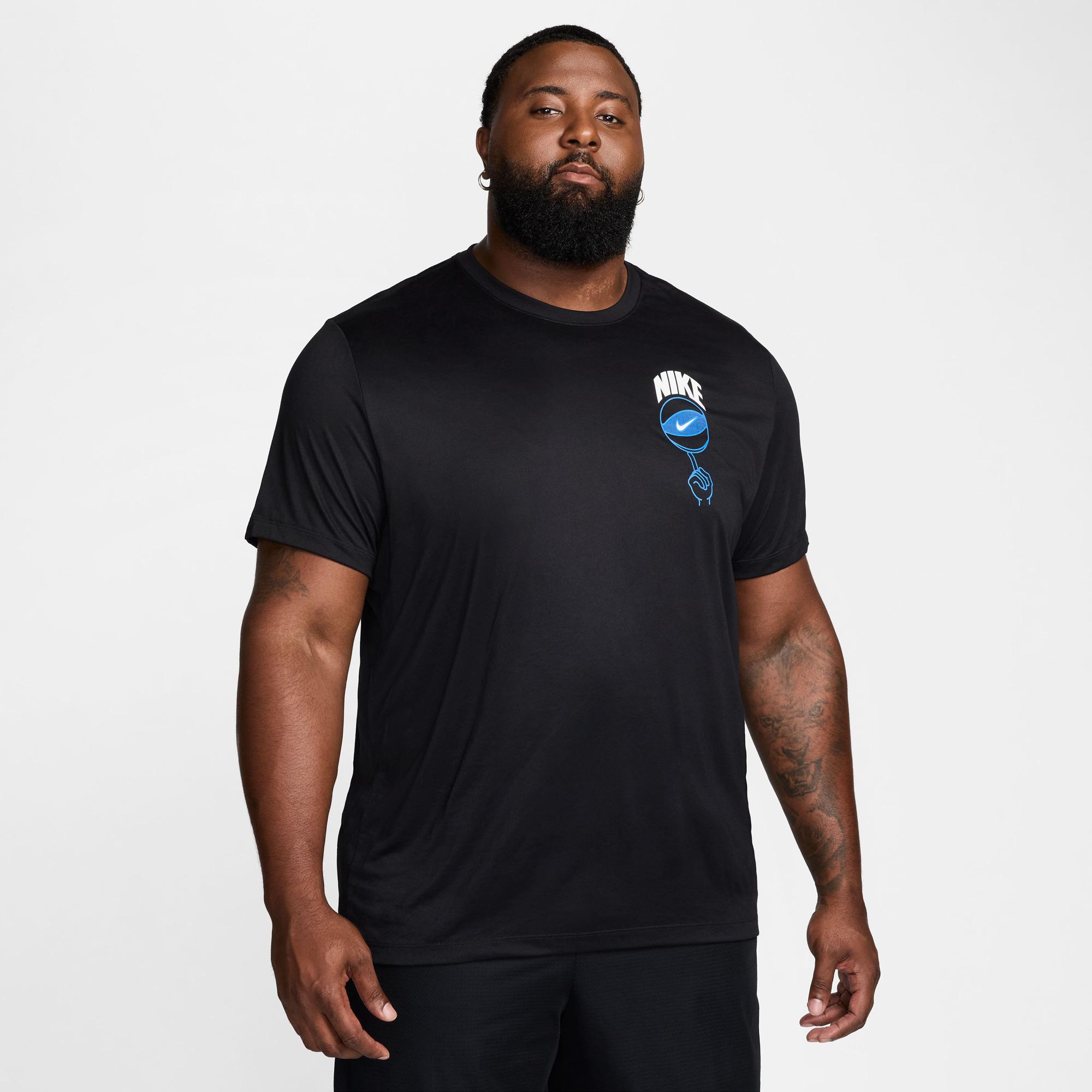 Nike Dri-Fit Relaged Icon Erkek Siyah T-Shirt