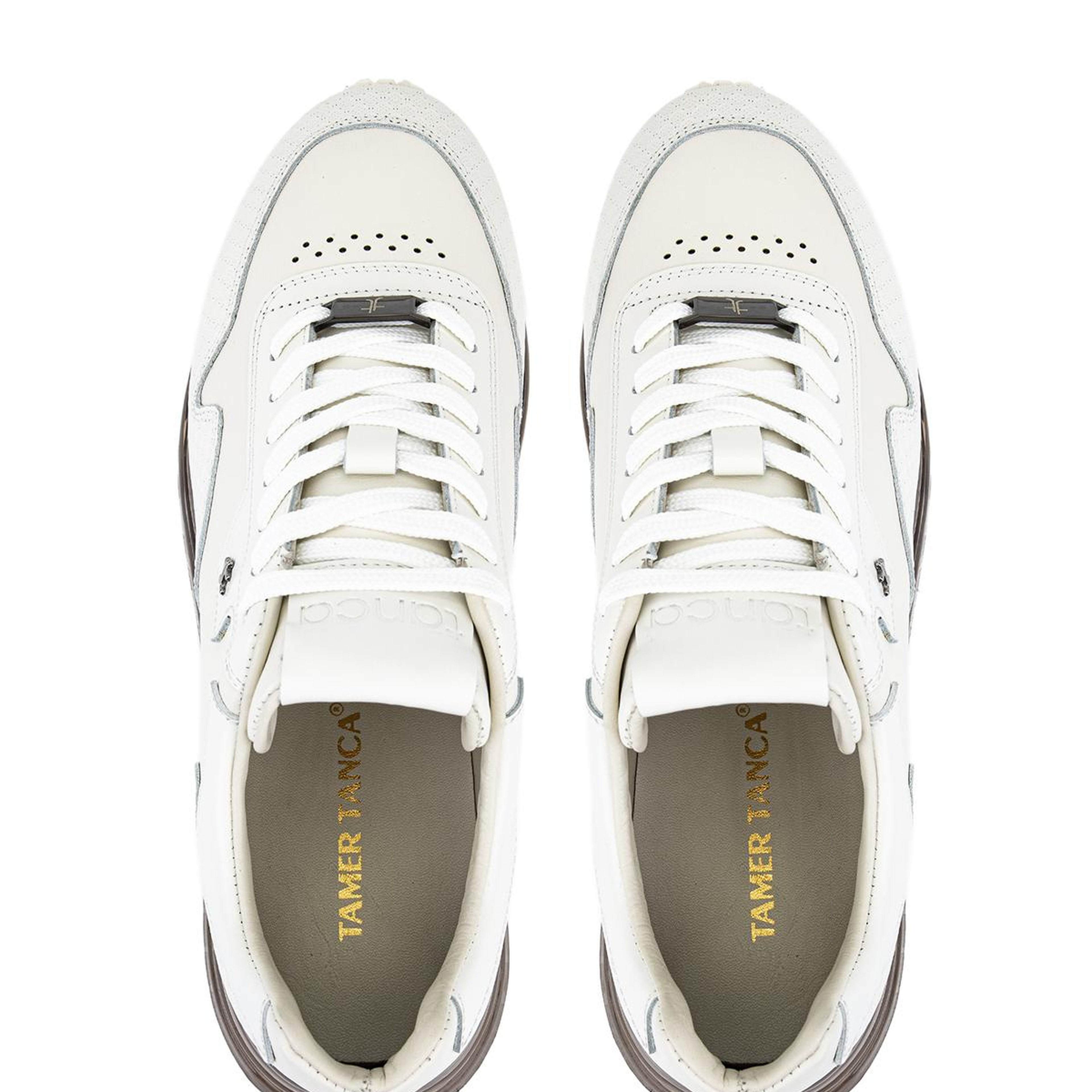 Tamer Tanca Erkek Hakiki Deri Beyaz Sneakers & Spor Ayakkabı