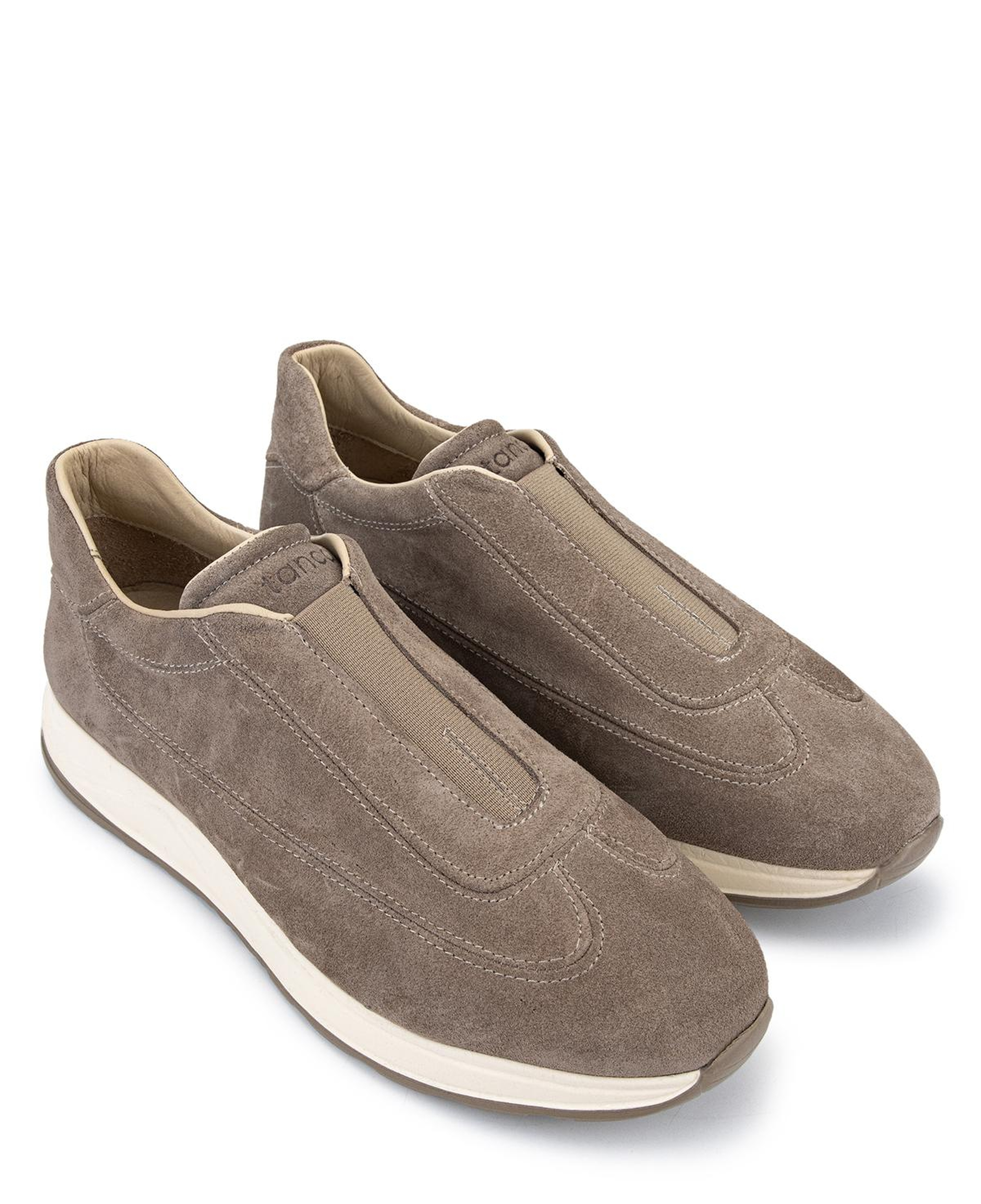 Tamer Tanca Erkek Hakiki Deri Bej Süet Sneakers & Spor Ayakkabı