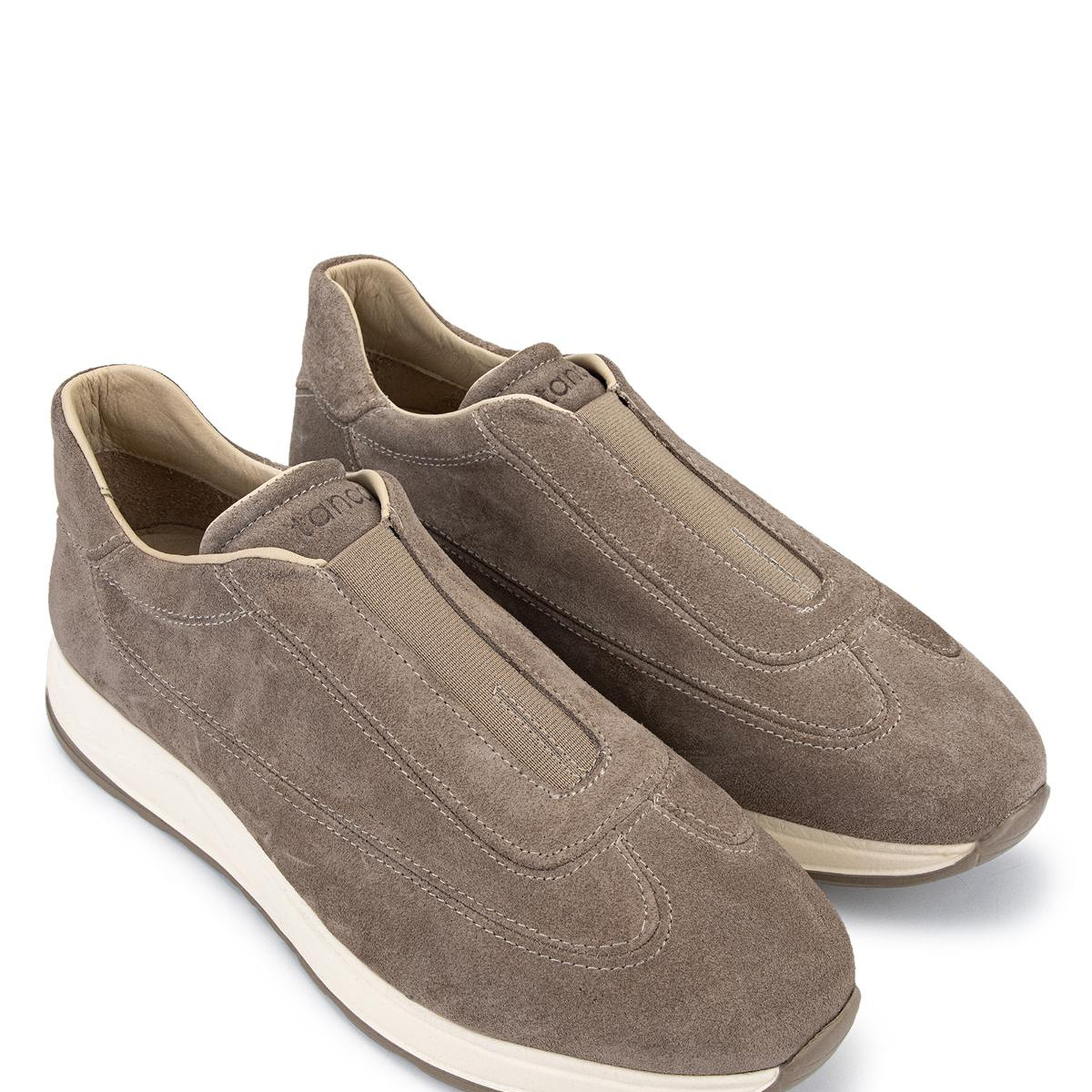 Tamer Tanca Erkek Hakiki Deri Bej Süet Sneakers & Spor Ayakkabı