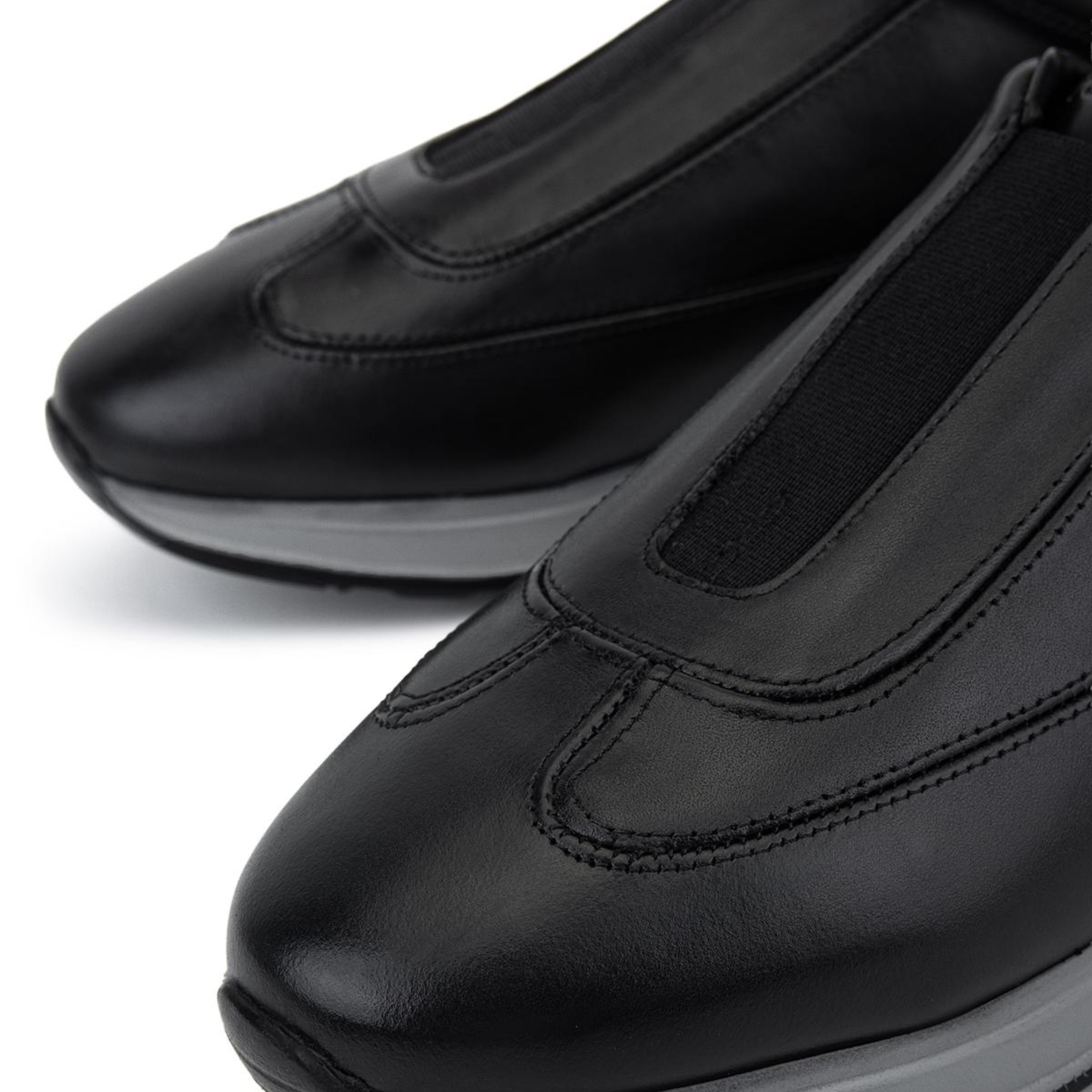 Tamer Tanca Erkek Hakiki Deri Siyah Sneakers & Spor Ayakkabı