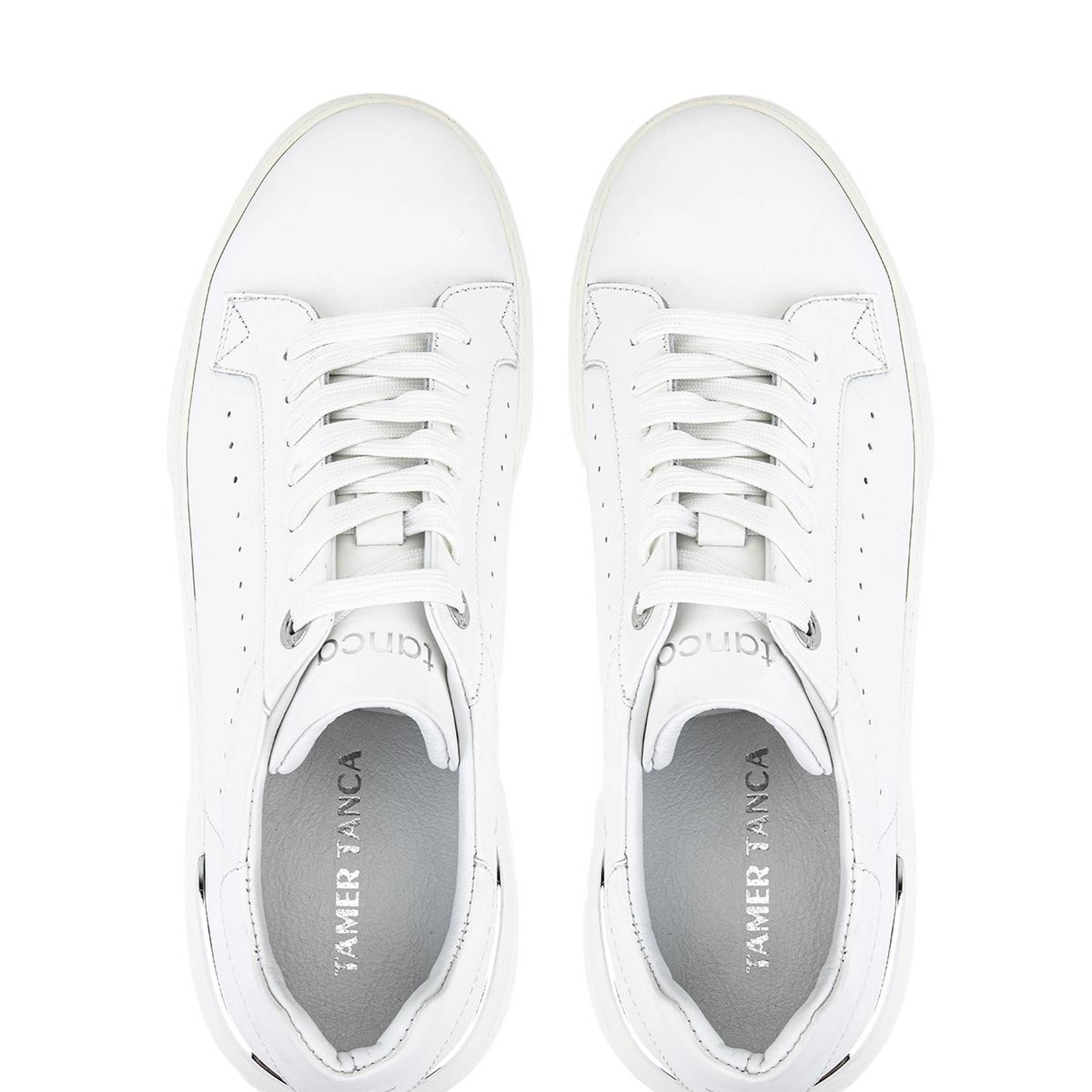 Tamer Tanca Erkek Hakiki Deri Beyaz Sneakers & Spor Ayakkabı