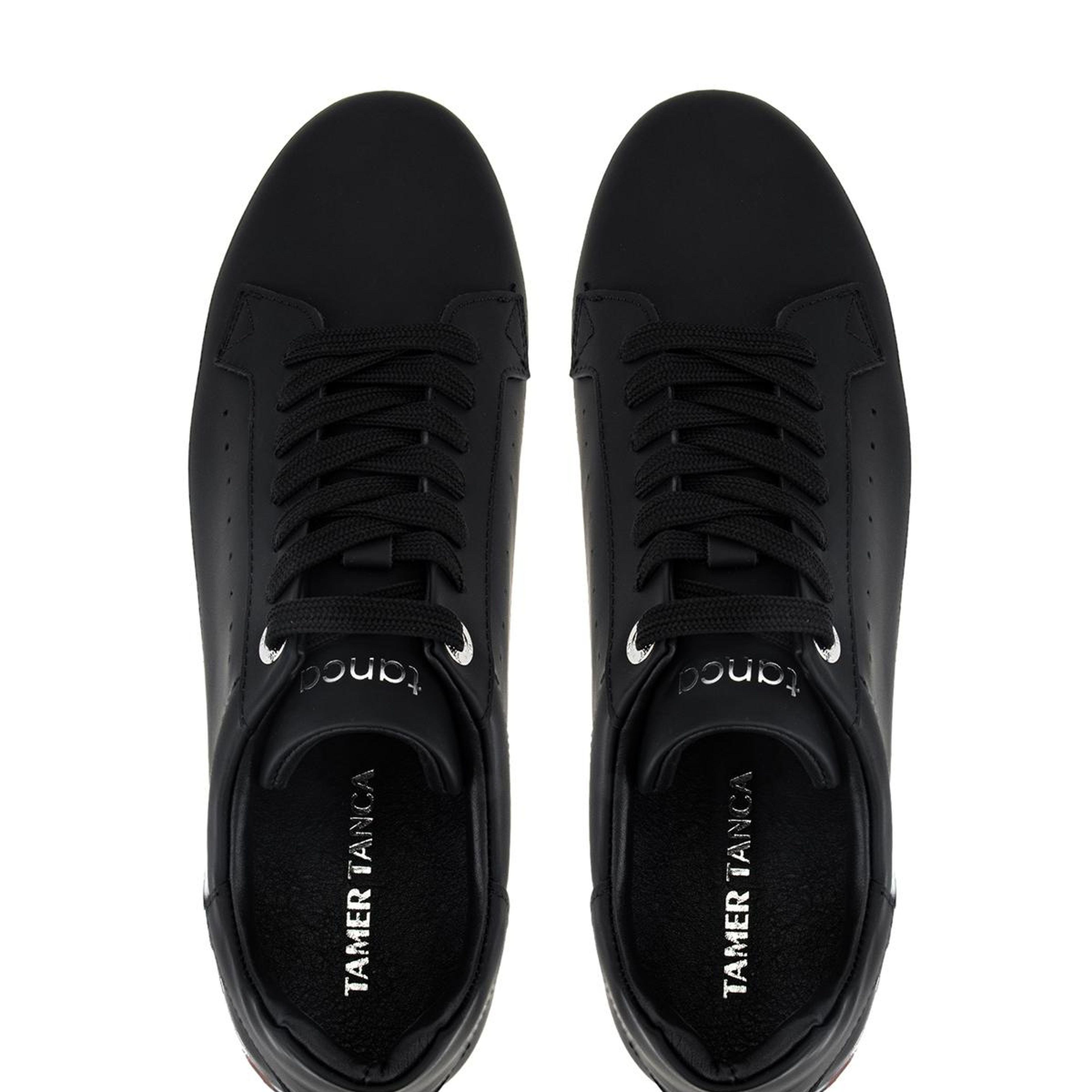 Tamer Tanca Erkek Hakiki Deri Siyah Sneakers & Spor Ayakkabı