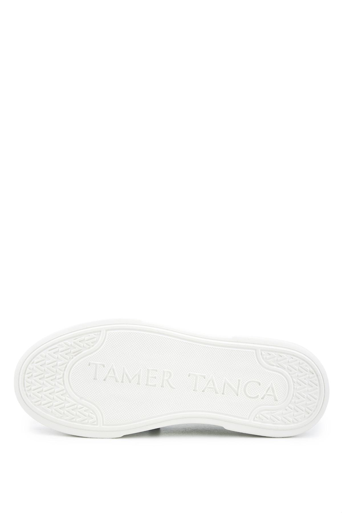 Tamer Tanca Erkek Hakiki Deri Siyah Sneakers & Spor Ayakkabı