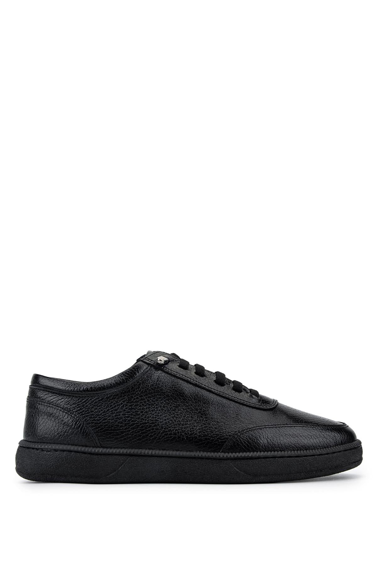 Tamer Tanca Erkek Hakiki Deri Siyah Sneakers & Spor Ayakkabı