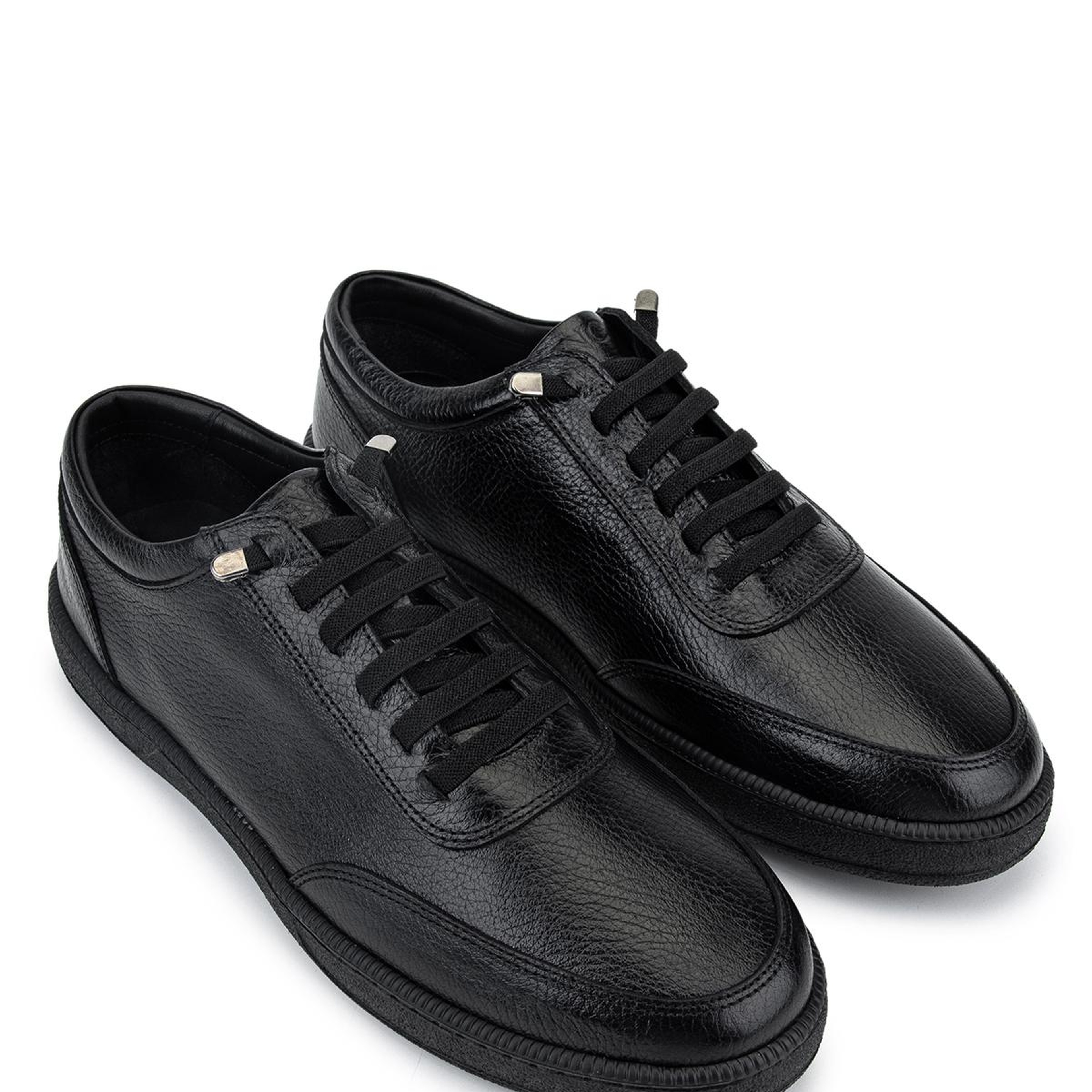 Tamer Tanca Erkek Hakiki Deri Siyah Sneakers & Spor Ayakkabı