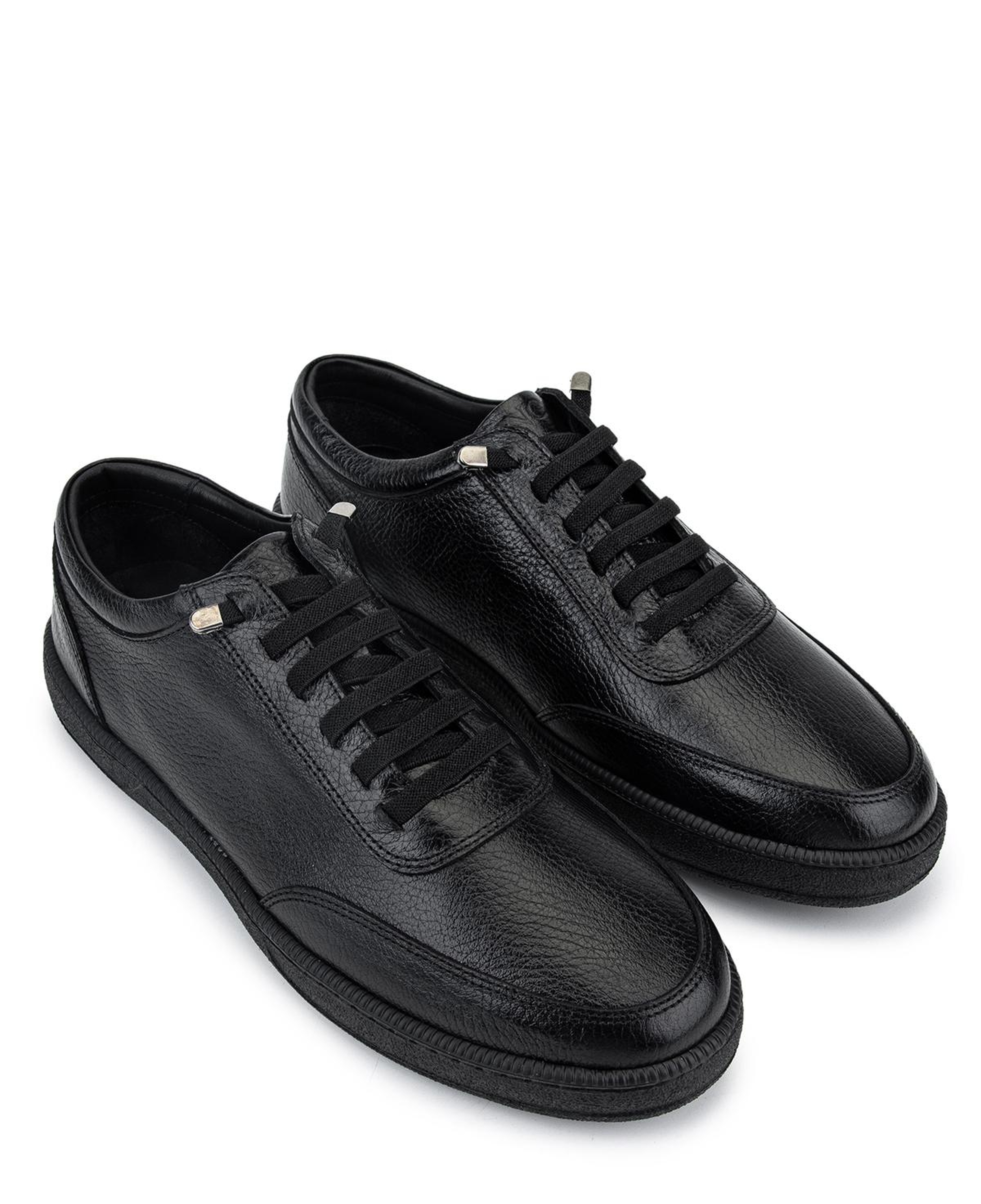 Tamer Tanca Erkek Hakiki Deri Siyah Sneakers & Spor Ayakkabı