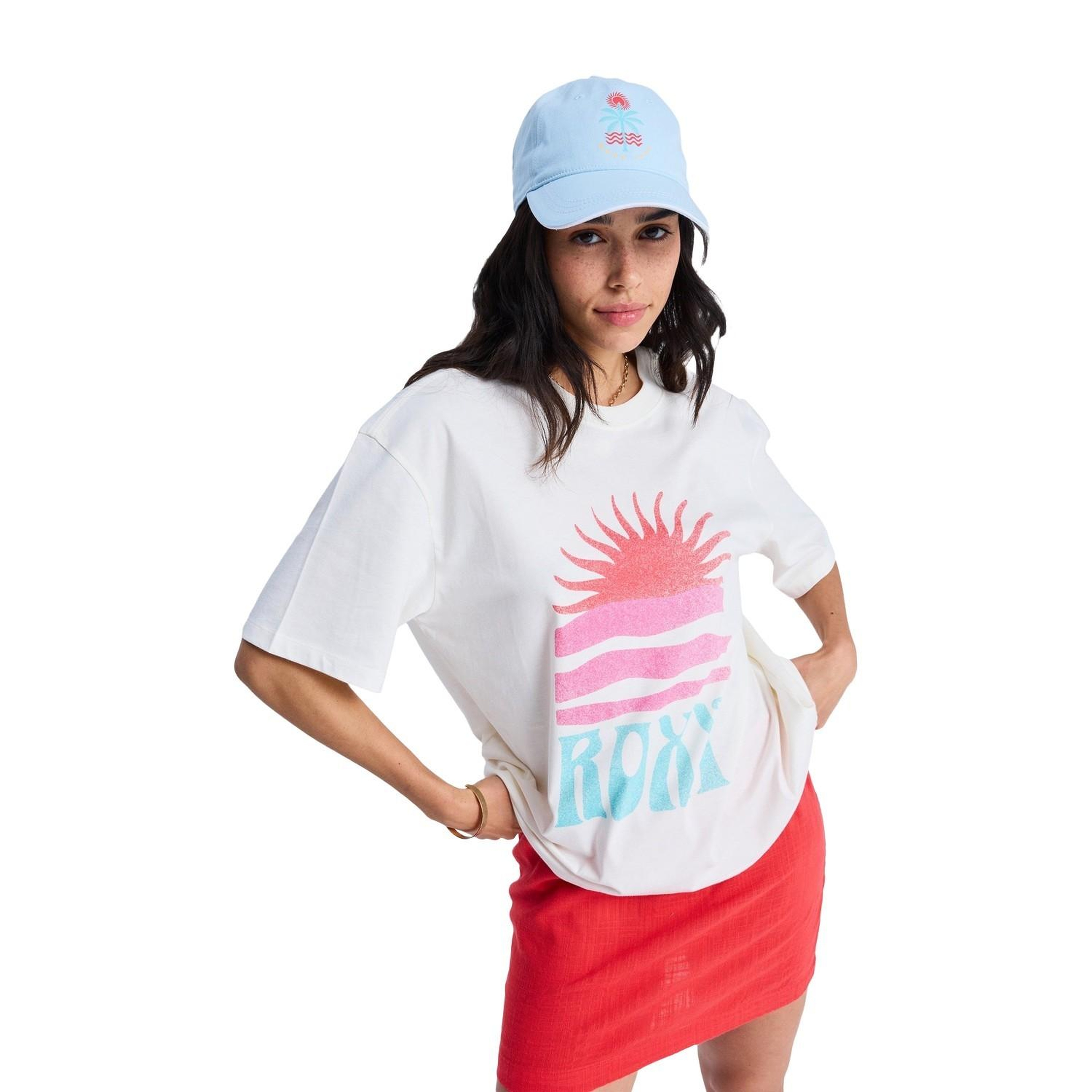 Roxy Hangloose Poster Kadın Beyaz Tişört