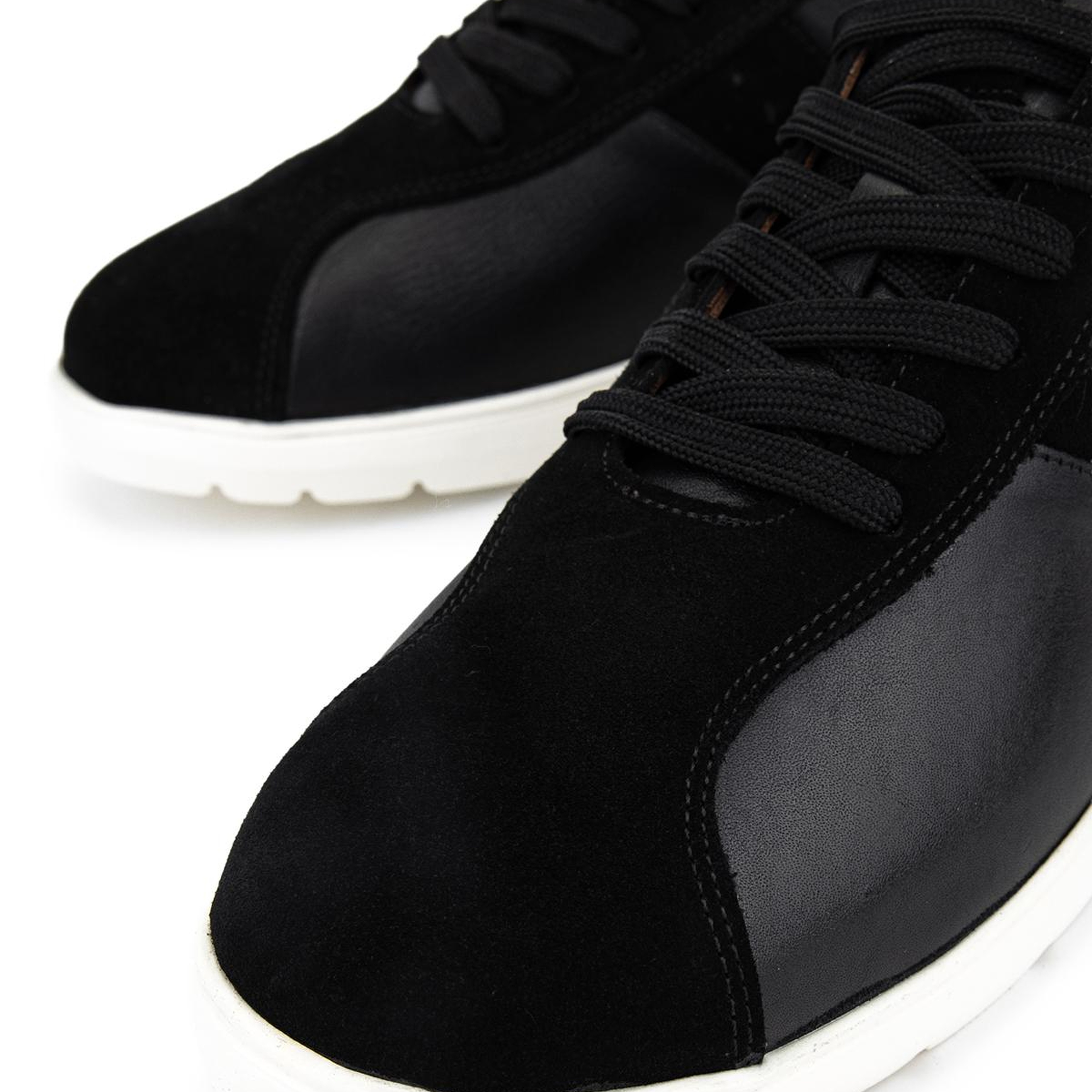 Tamer Tanca Erkek Hakiki Deri Siyah Sneakers & Spor Ayakkabı