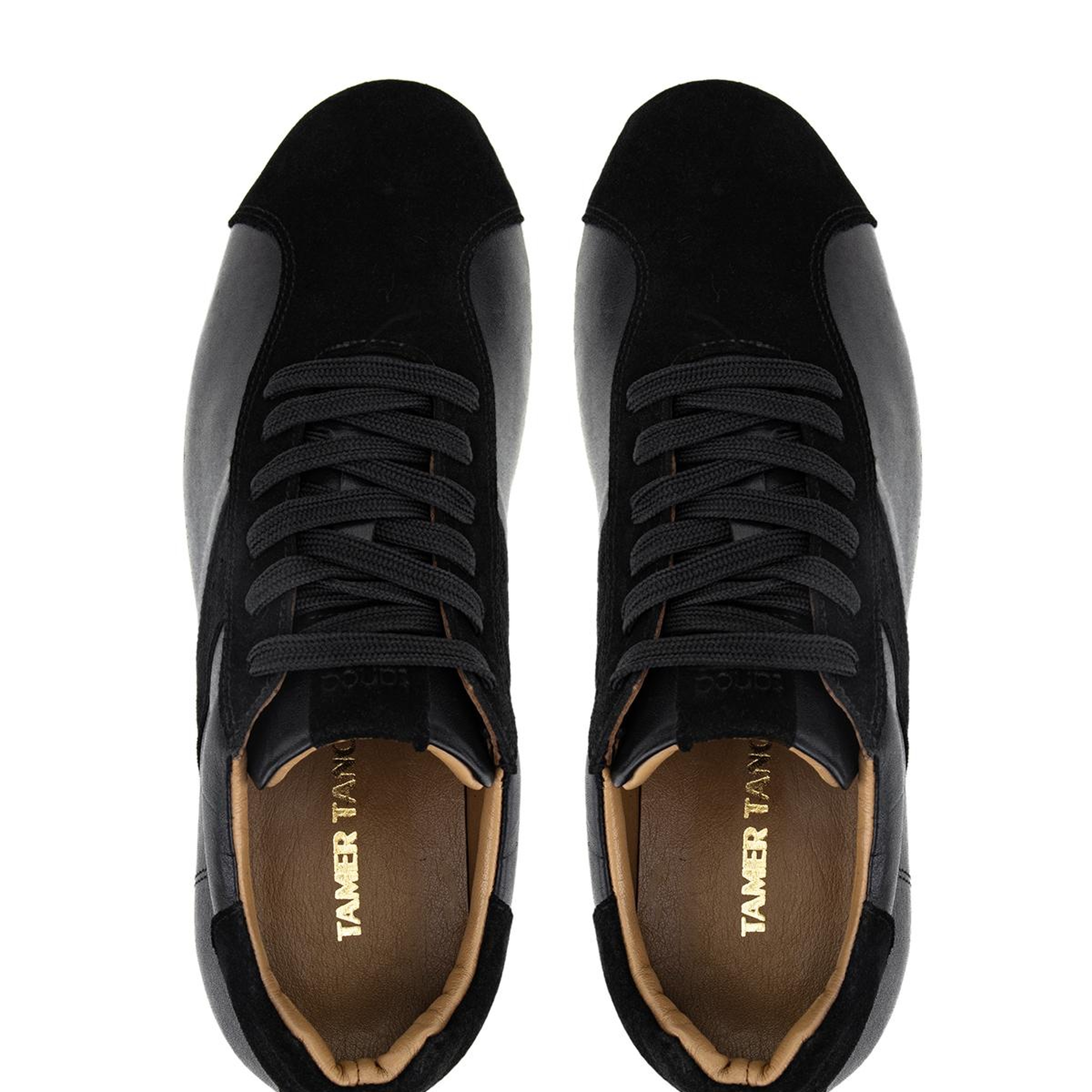 Tamer Tanca Erkek Hakiki Deri Siyah Sneakers & Spor Ayakkabı