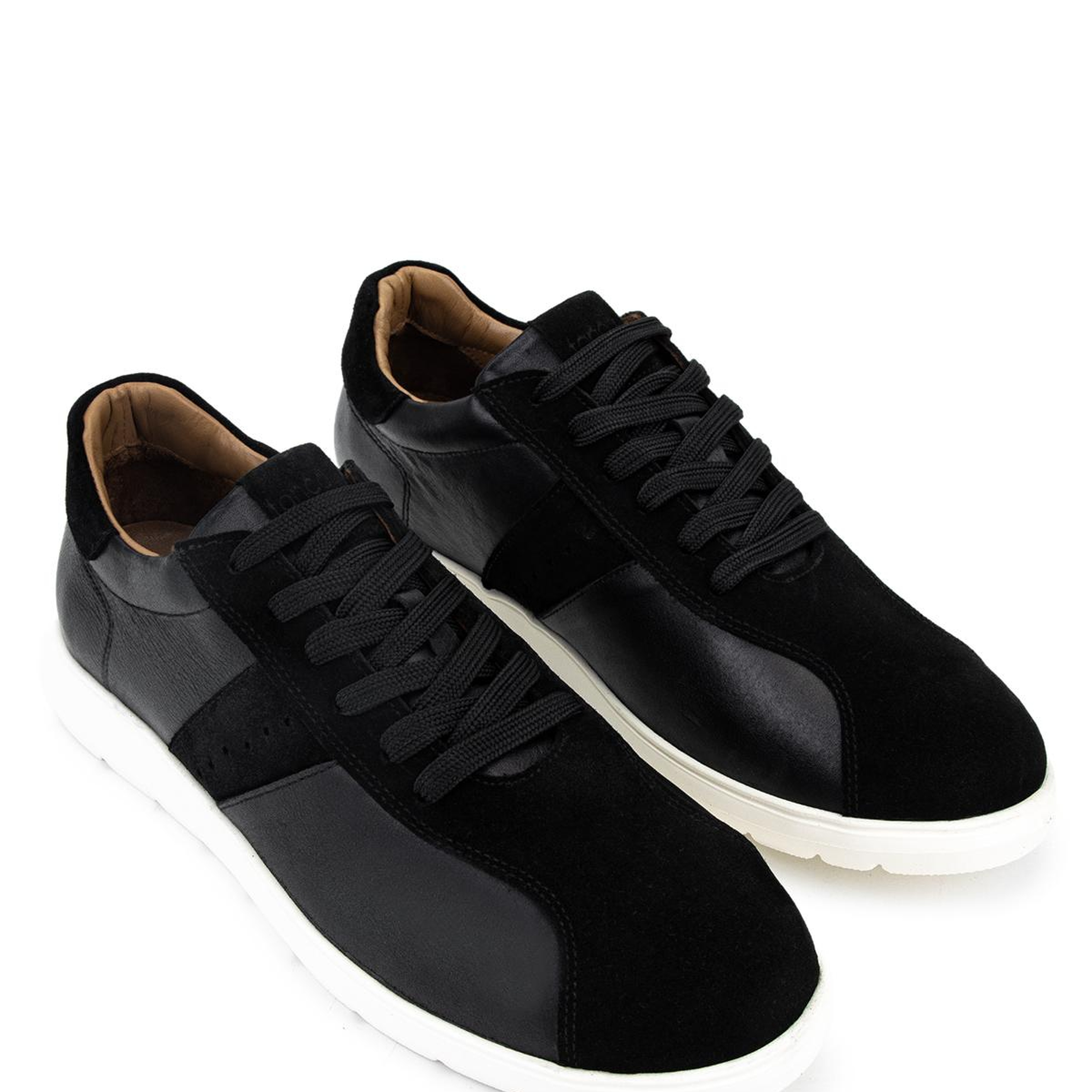 Tamer Tanca Erkek Hakiki Deri Siyah Sneakers & Spor Ayakkabı