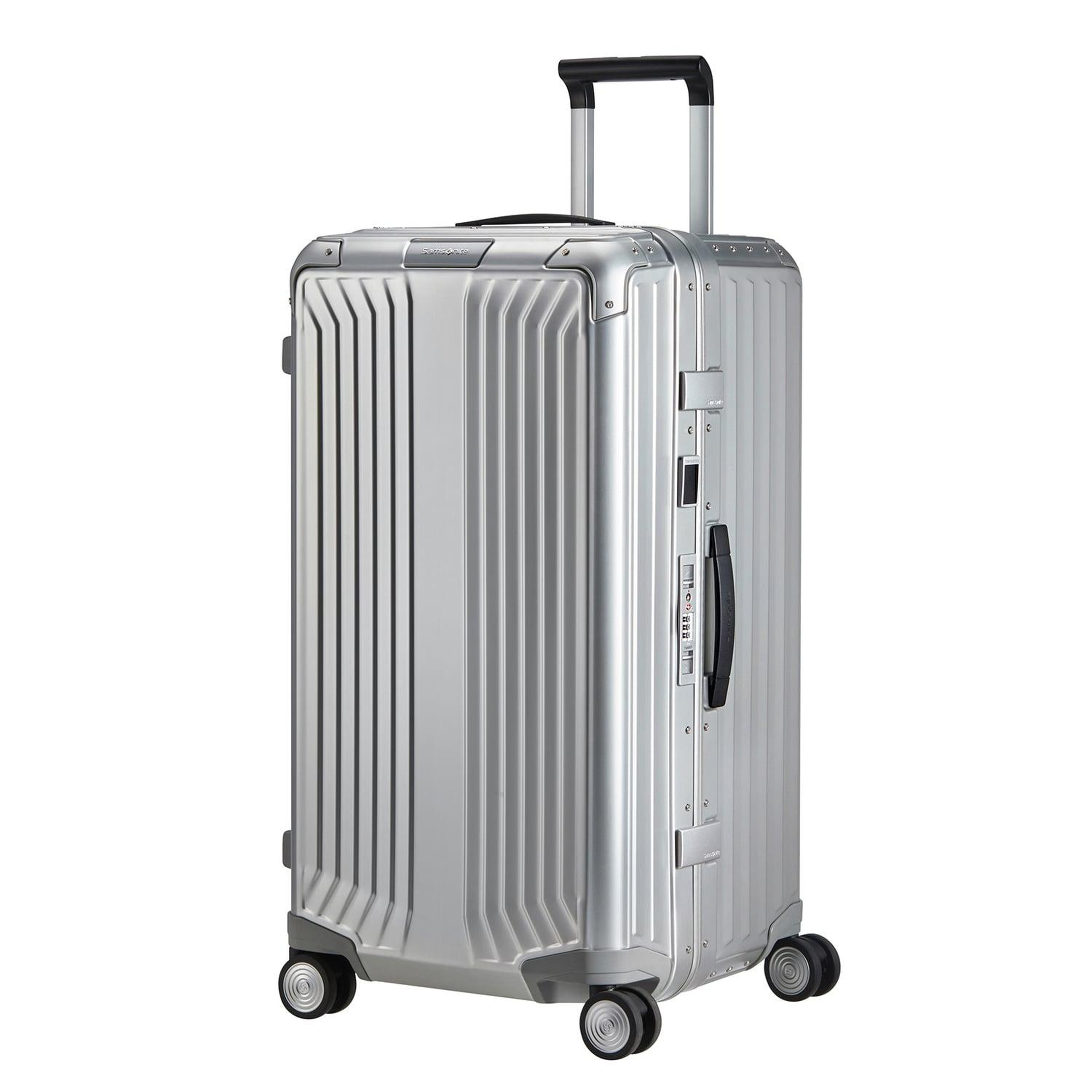 Samsonite Lite Box Alu - Gümüş 74/27 Dikey Büyük Boy Valiz