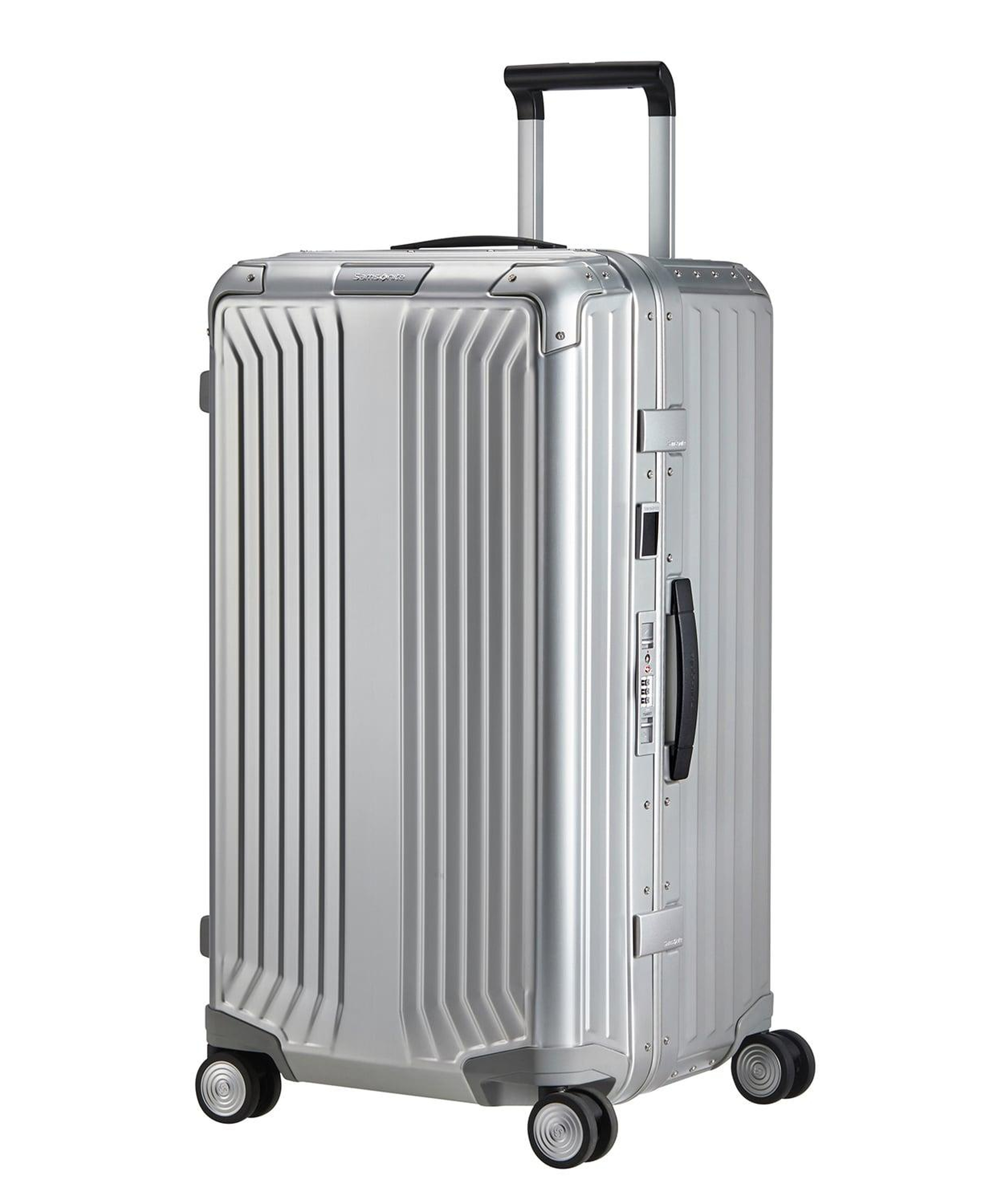 Samsonite Lite Box Alu - Gümüş 74/27 Dikey Büyük Boy Valiz