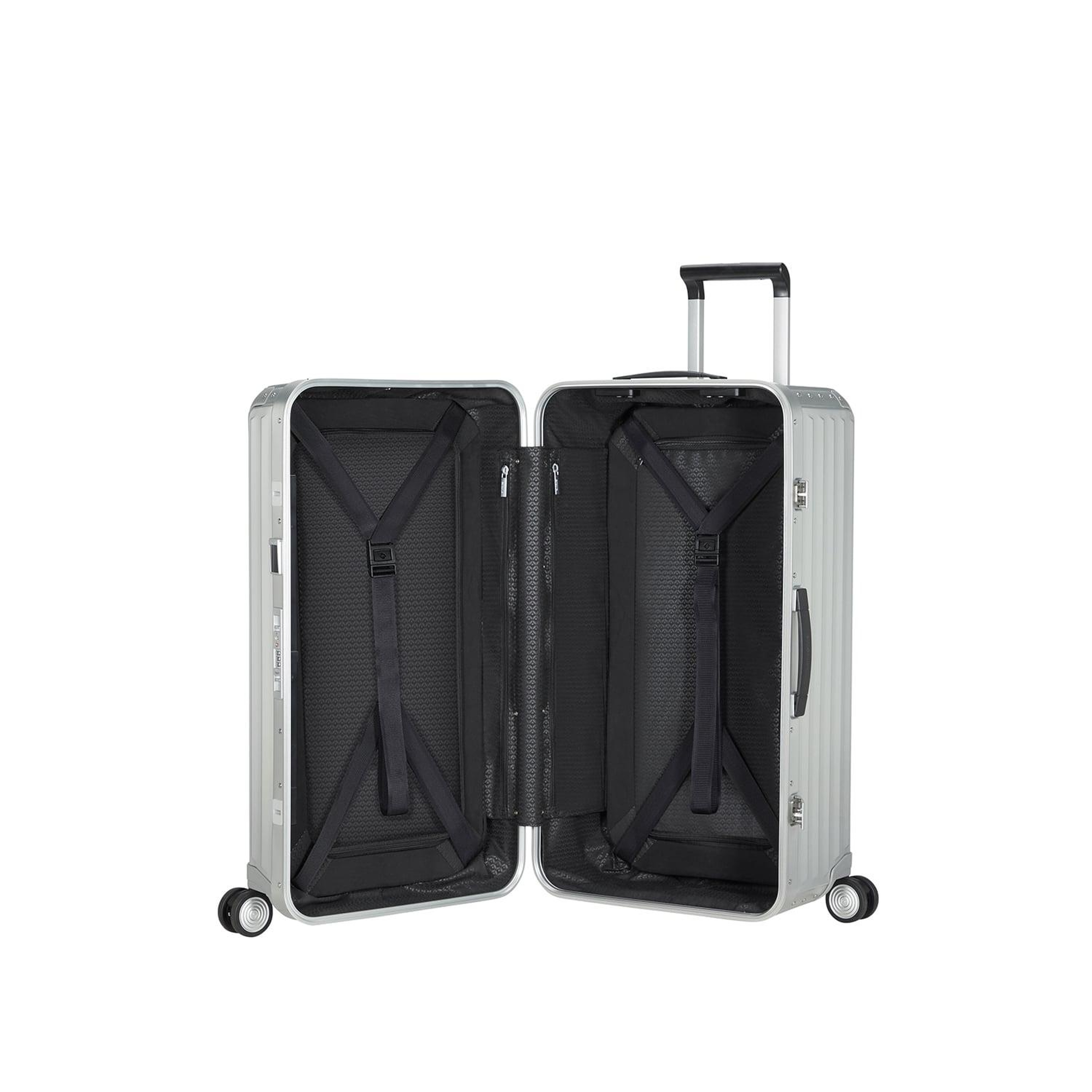 Samsonite Lite Box Alu - Gümüş 74/27 Dikey Büyük Boy Valiz