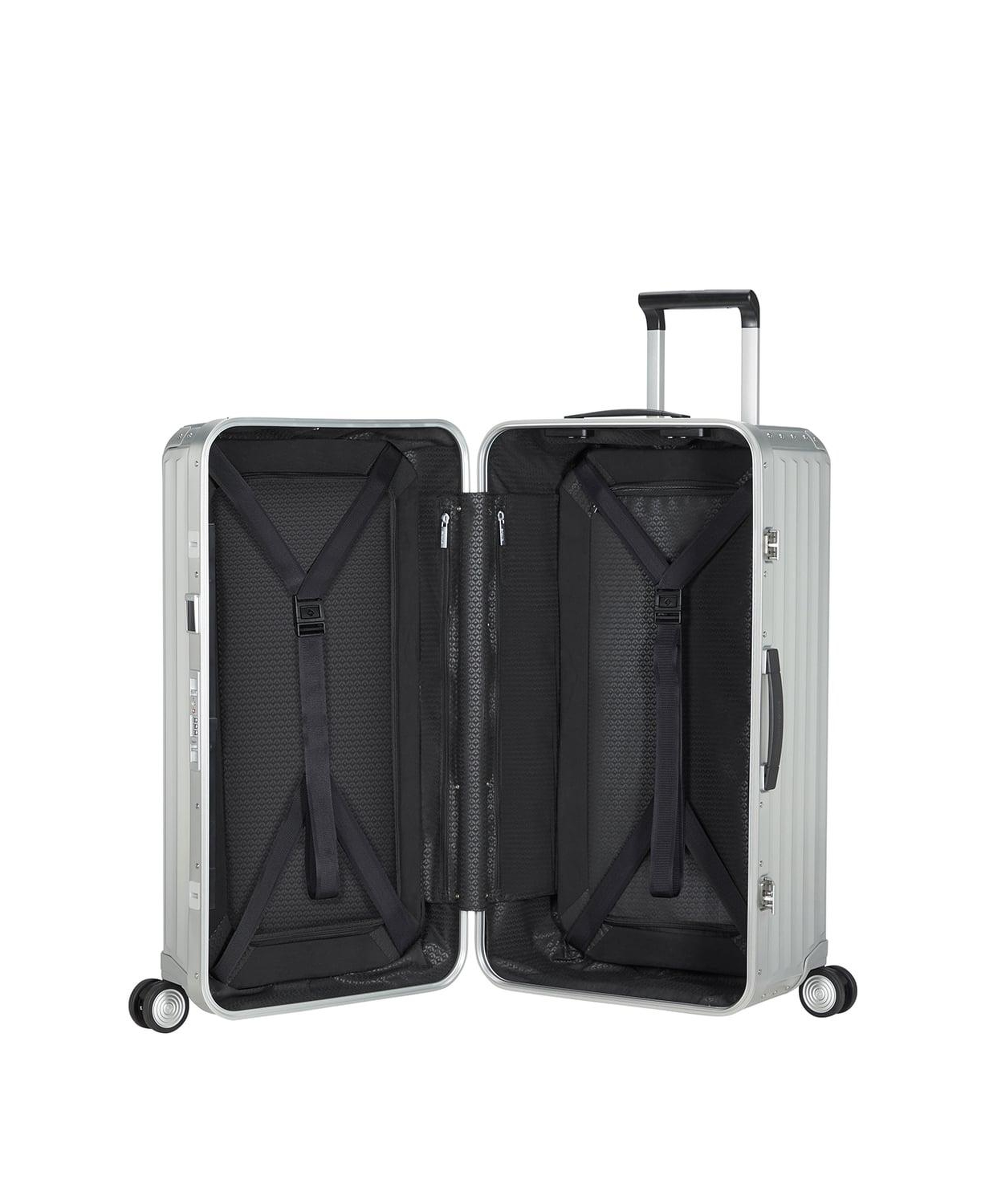 Samsonite Lite Box Alu - Gümüş 74/27 Dikey Büyük Boy Valiz