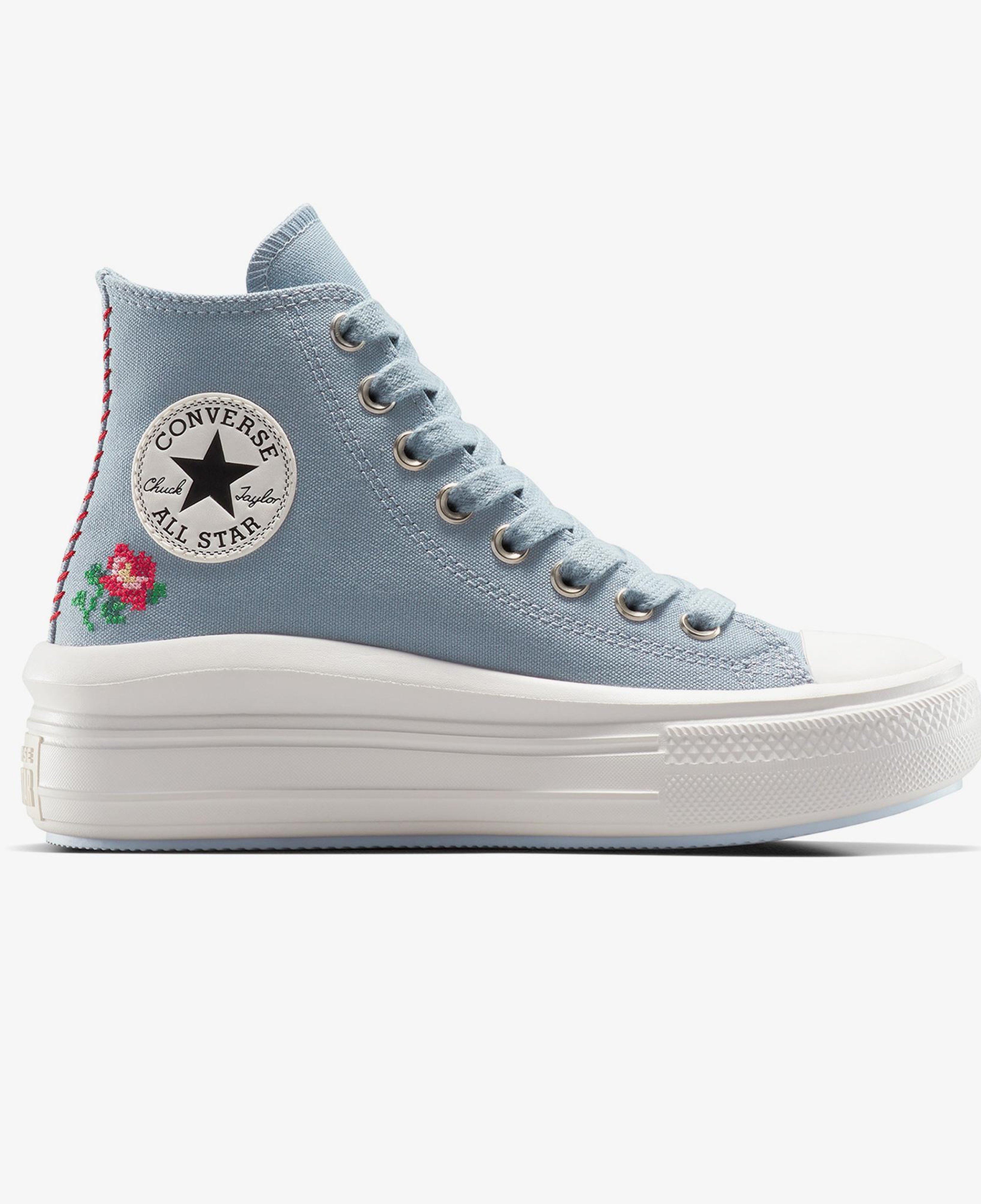 Converse Chuck Taylor All Star Motion Rose Kadın Mavi Platform Sneaker