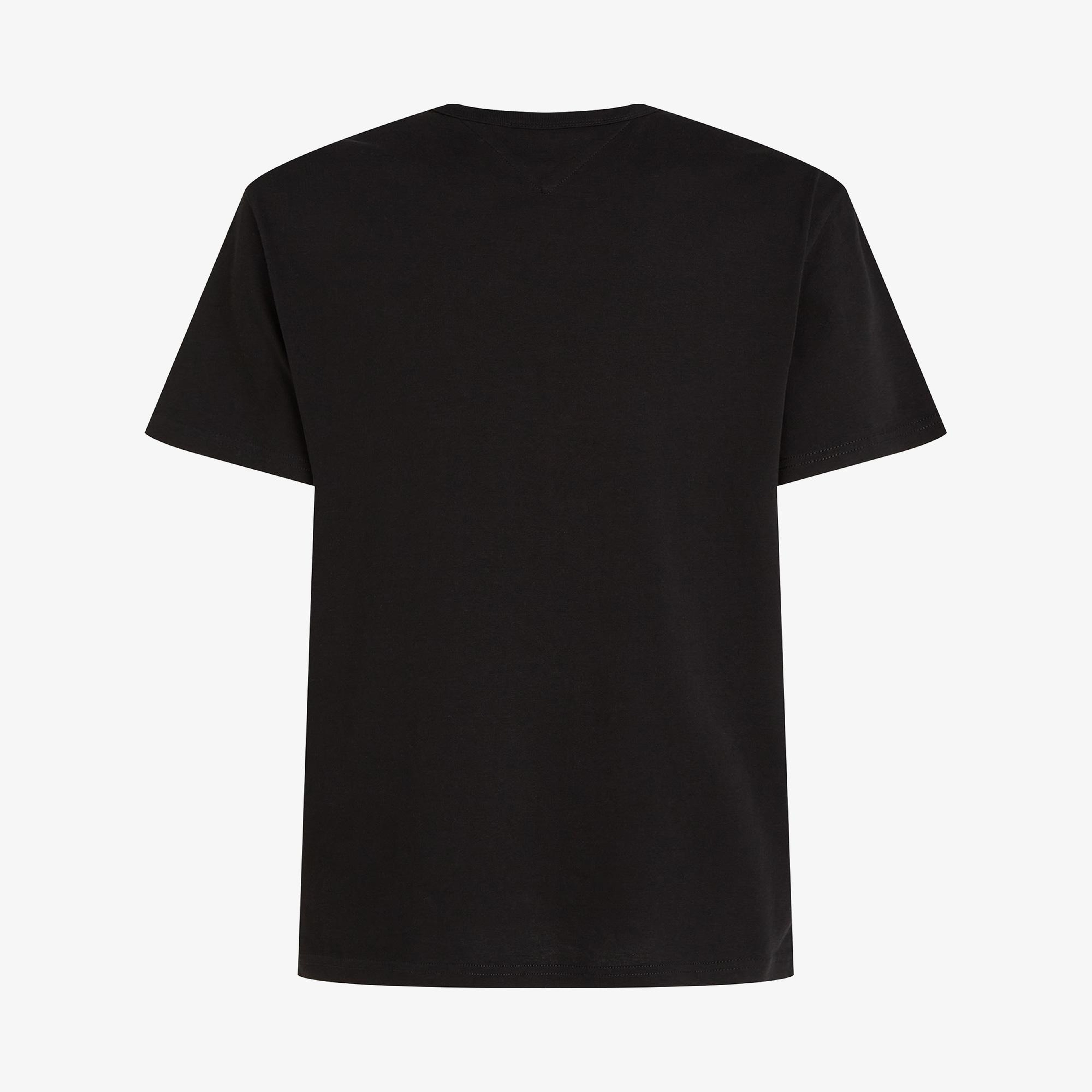Tommy Hilfiger Badge Erkek Siyah T-Shirt