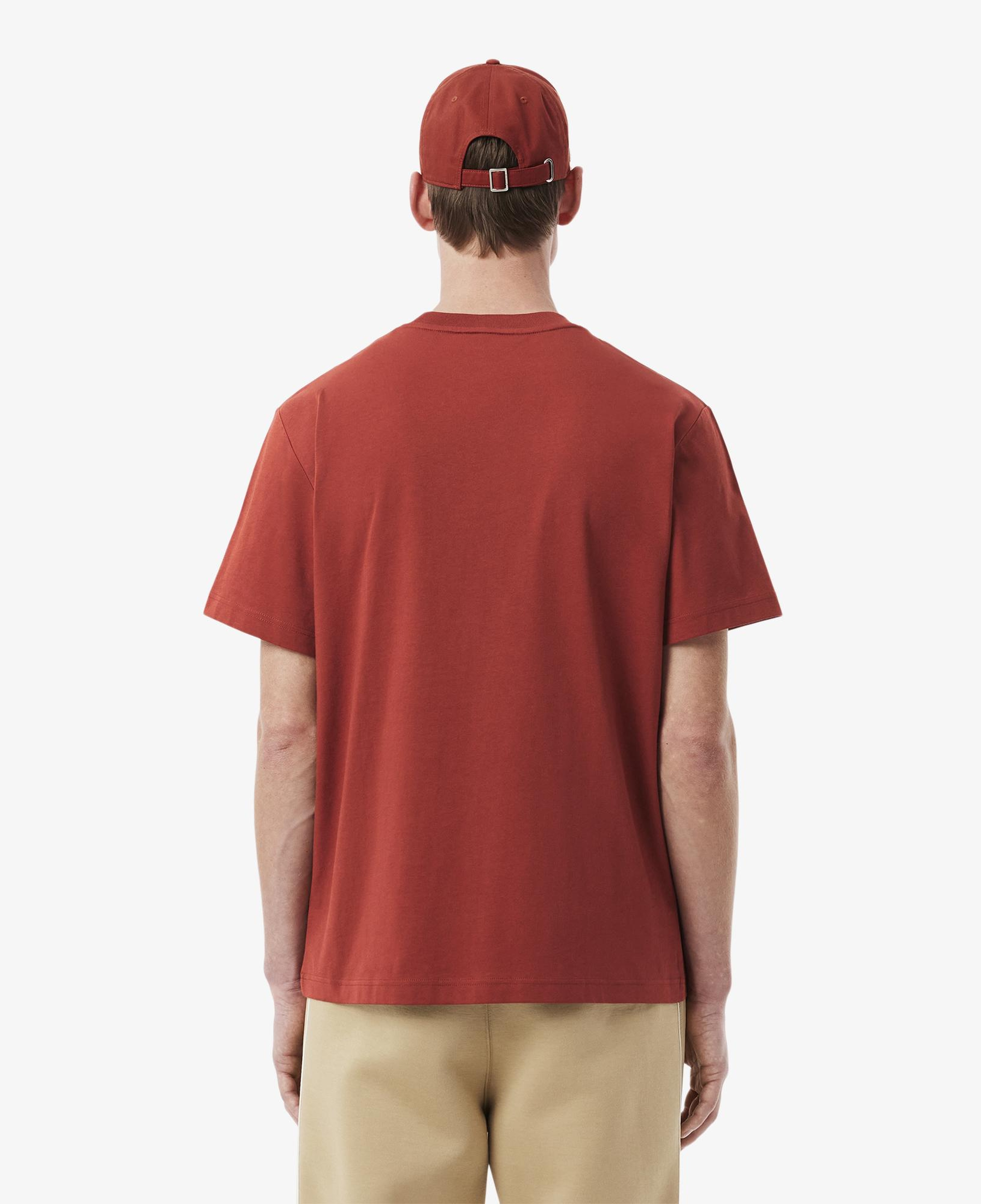 Erkek Classic Fit Bisiklet Yaka Koyu Kırmızı T-Shirt