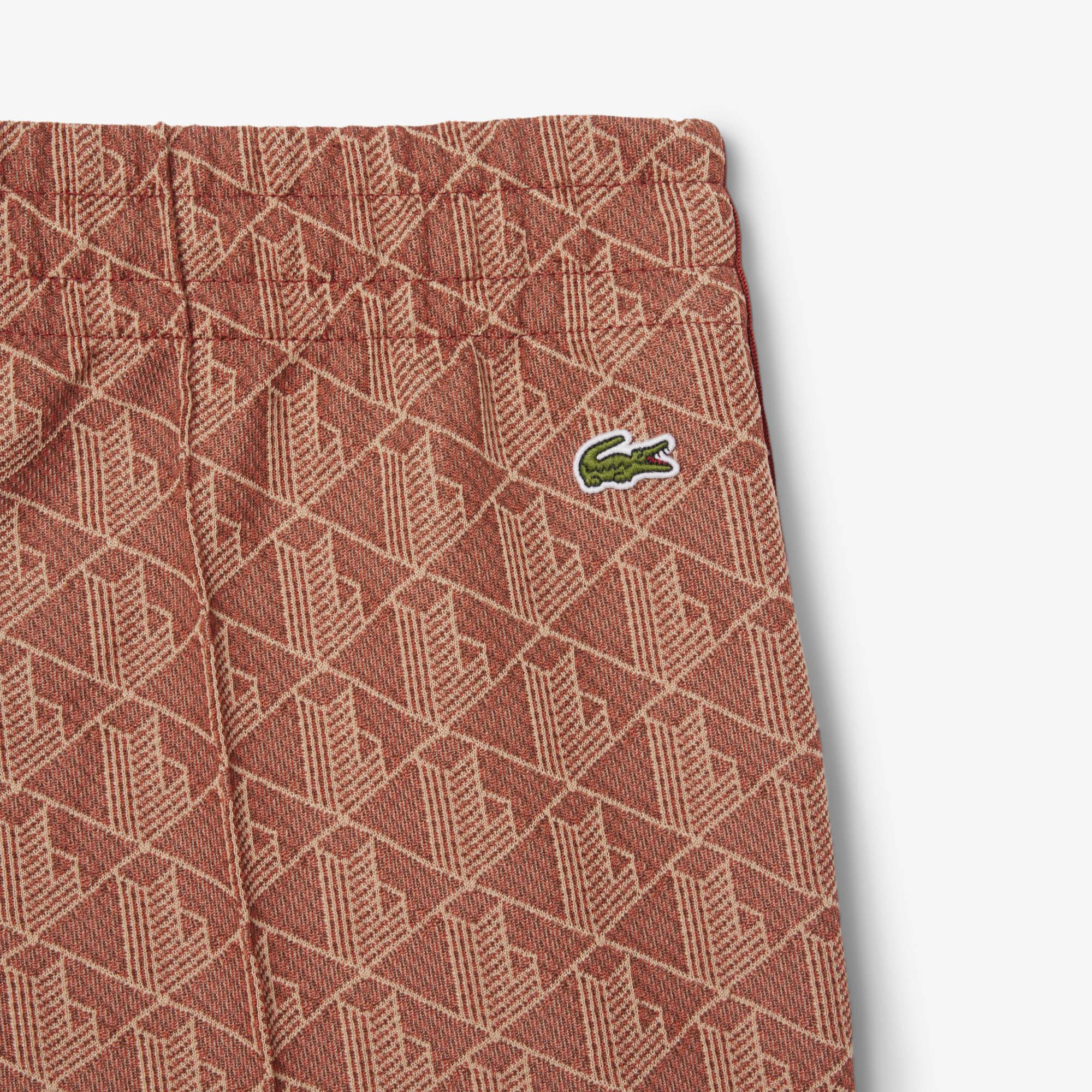 Lacoste Flare Fit Monogram Kadın Kahverengi Eşofman Altı