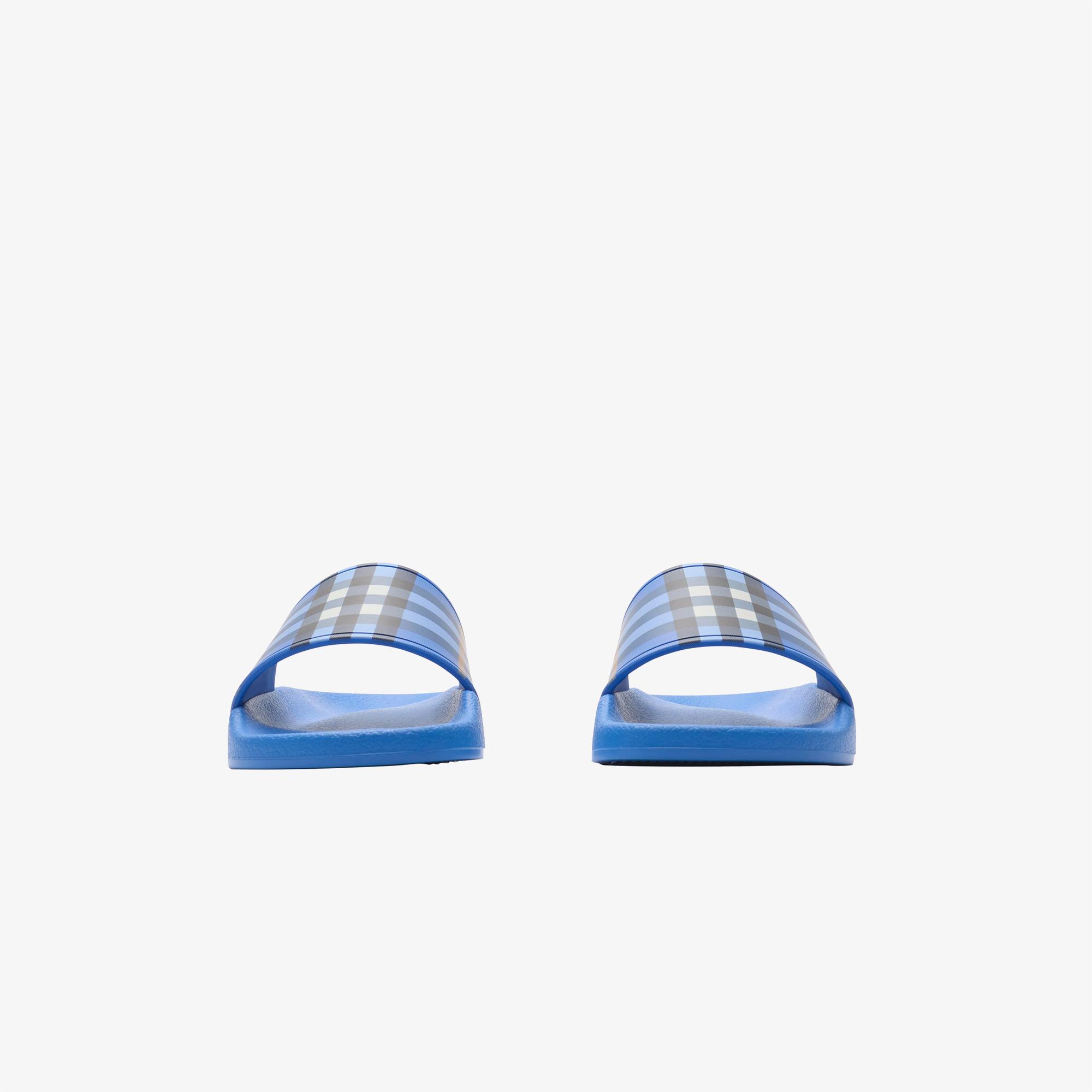 Burberry Check Çocuk Mavi Terlik