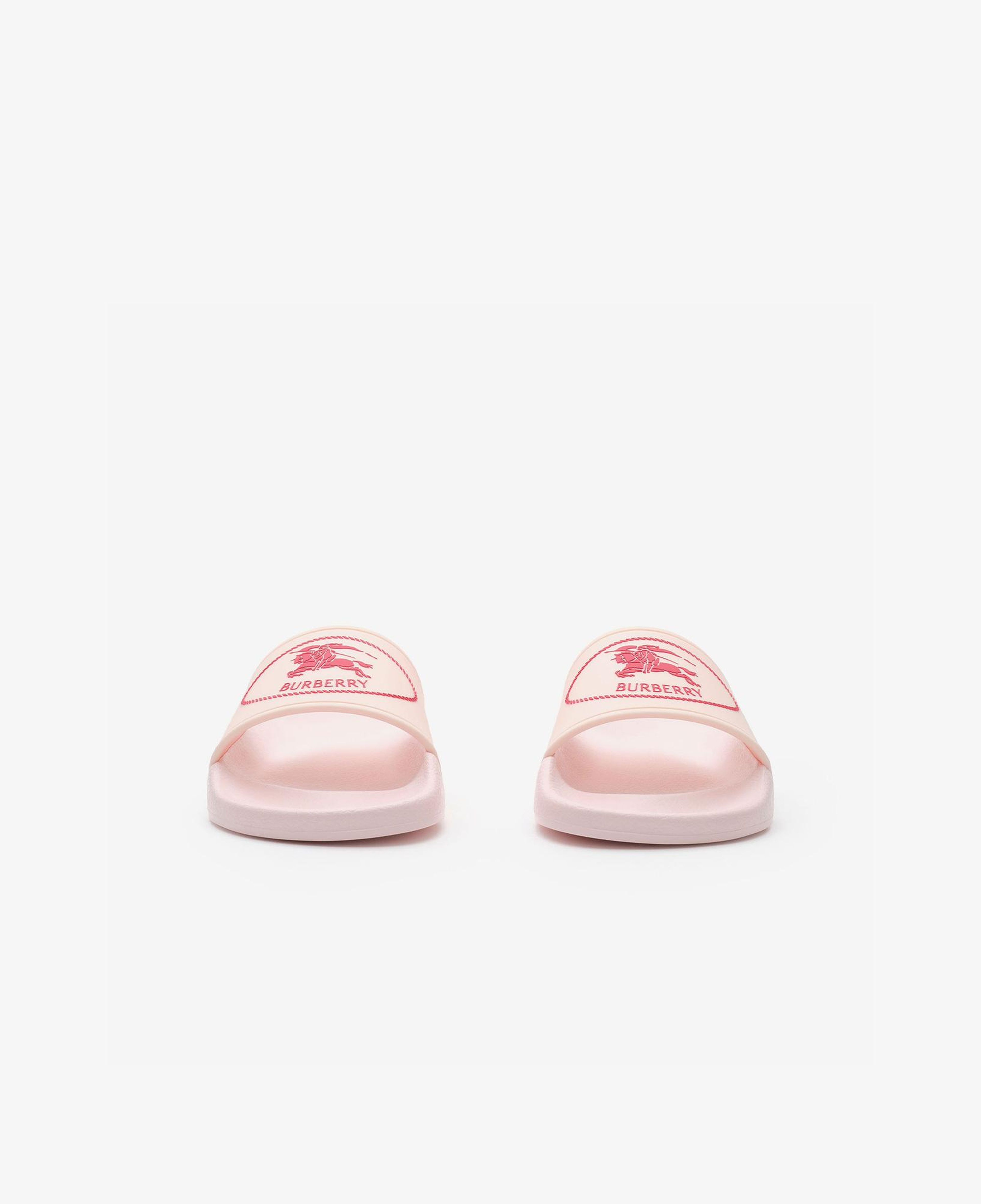 Burberry Knight Stamp Çocuk Pembe Terlik