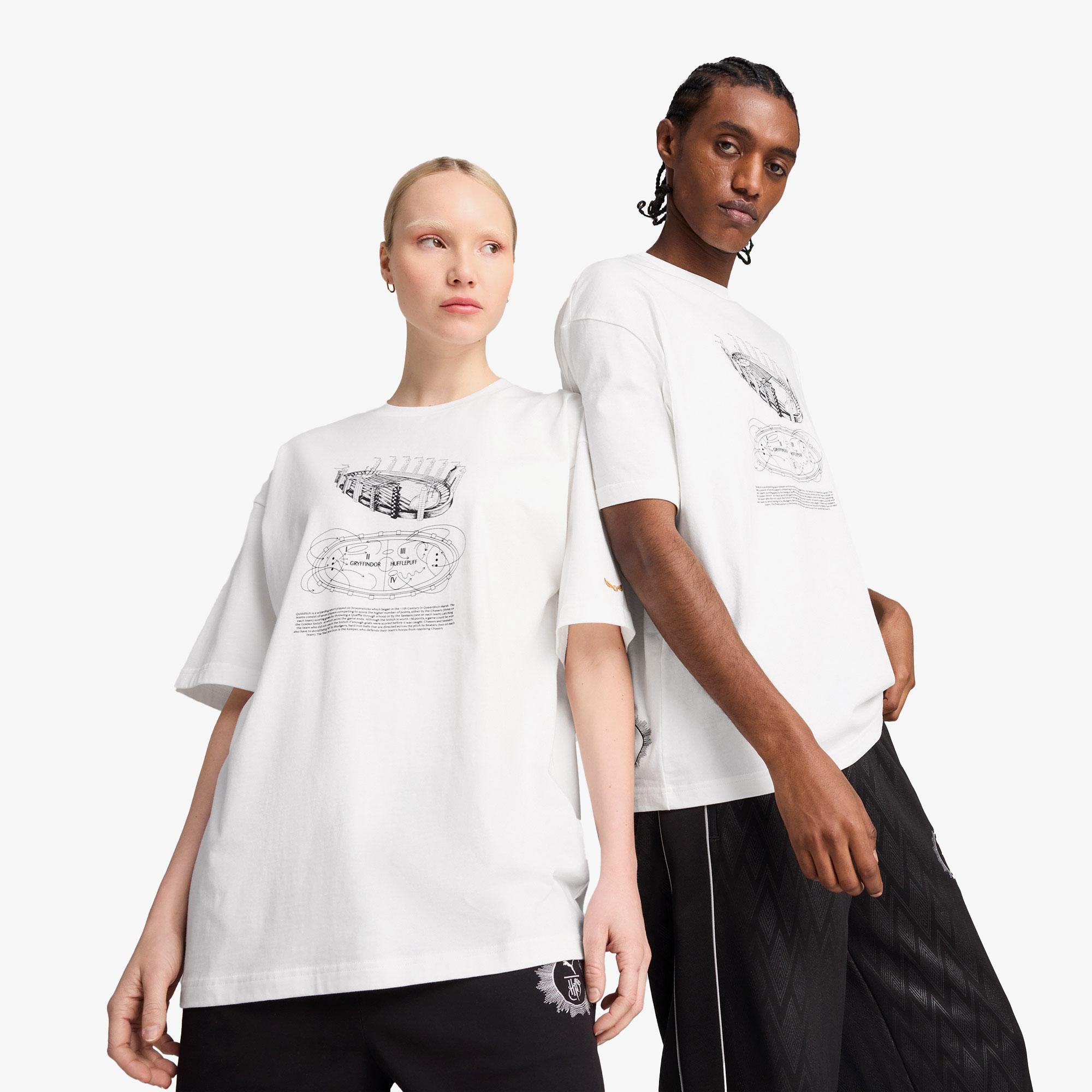 Puma X Harry Potter Unisex Beyaz T-Shirt