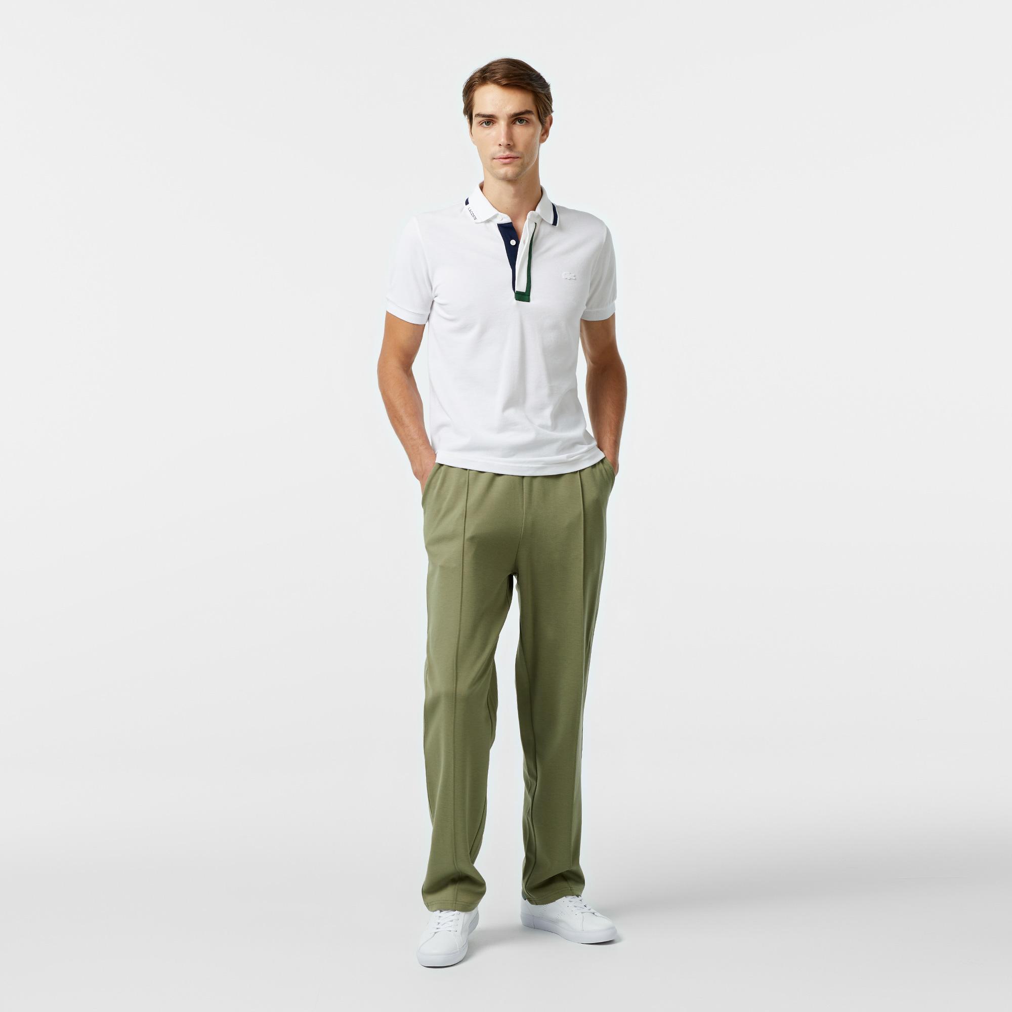 Erkek Tapered Fit Chino Haki Pantolon