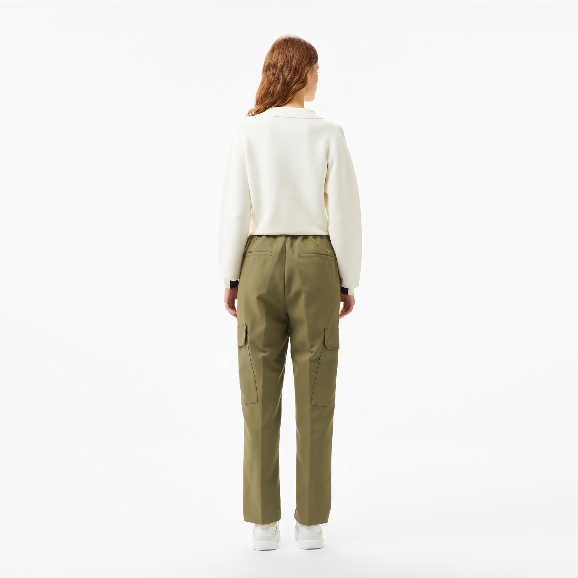 Kadın Regular Fit Haki Pantolon