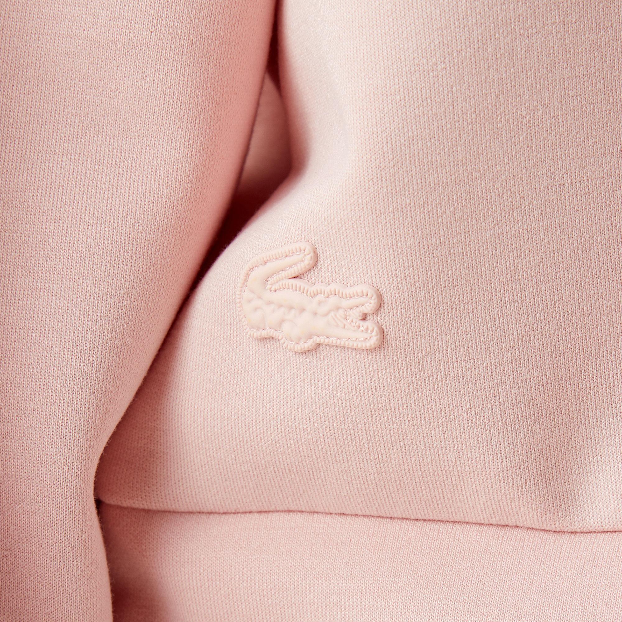 Kadın Relaxed Fit Kapüşonlu Baskılı Pembe Sweatshirt