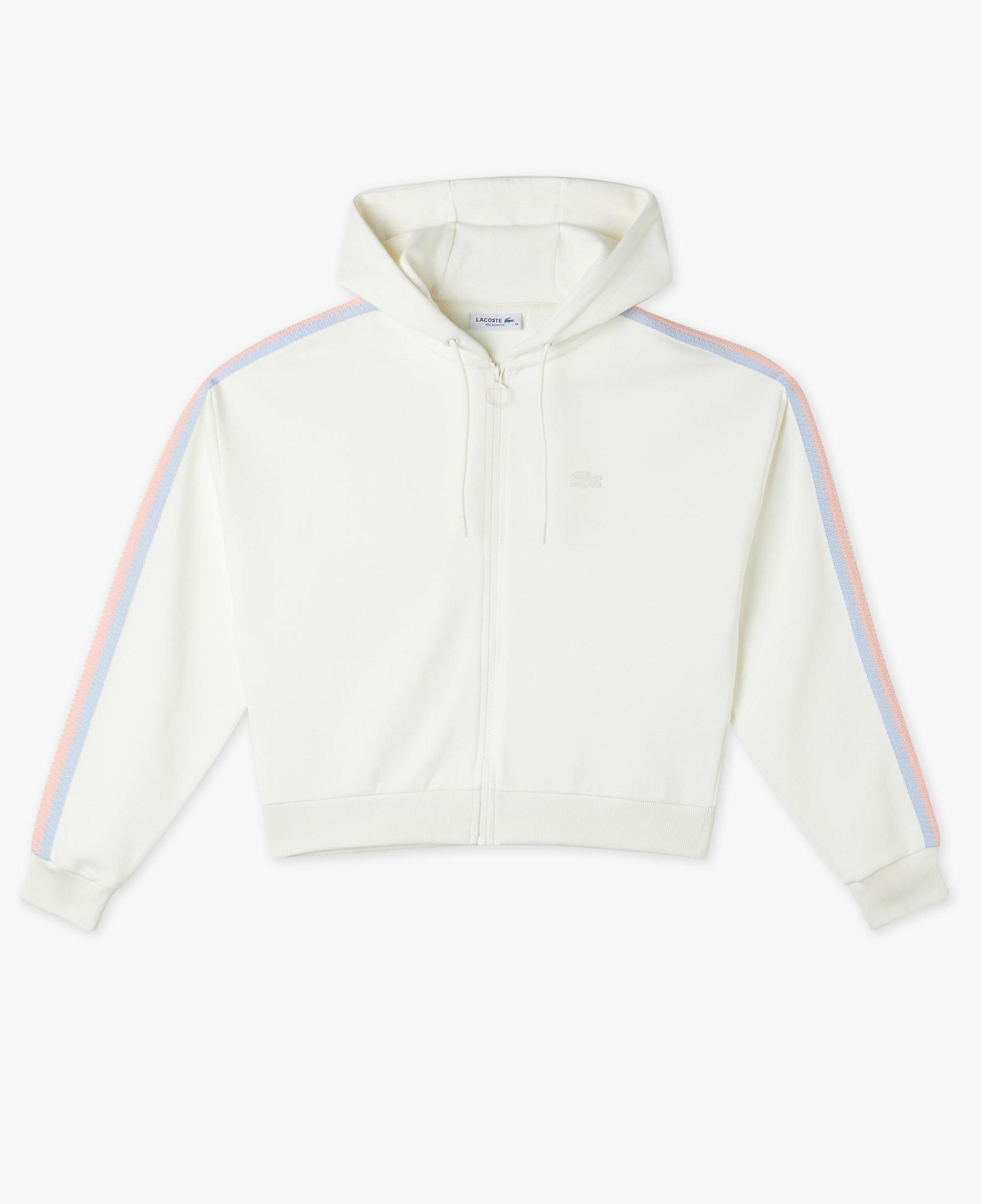 Kadın Relaxed Fit Kapüşonlu Beyaz Sweatshirt