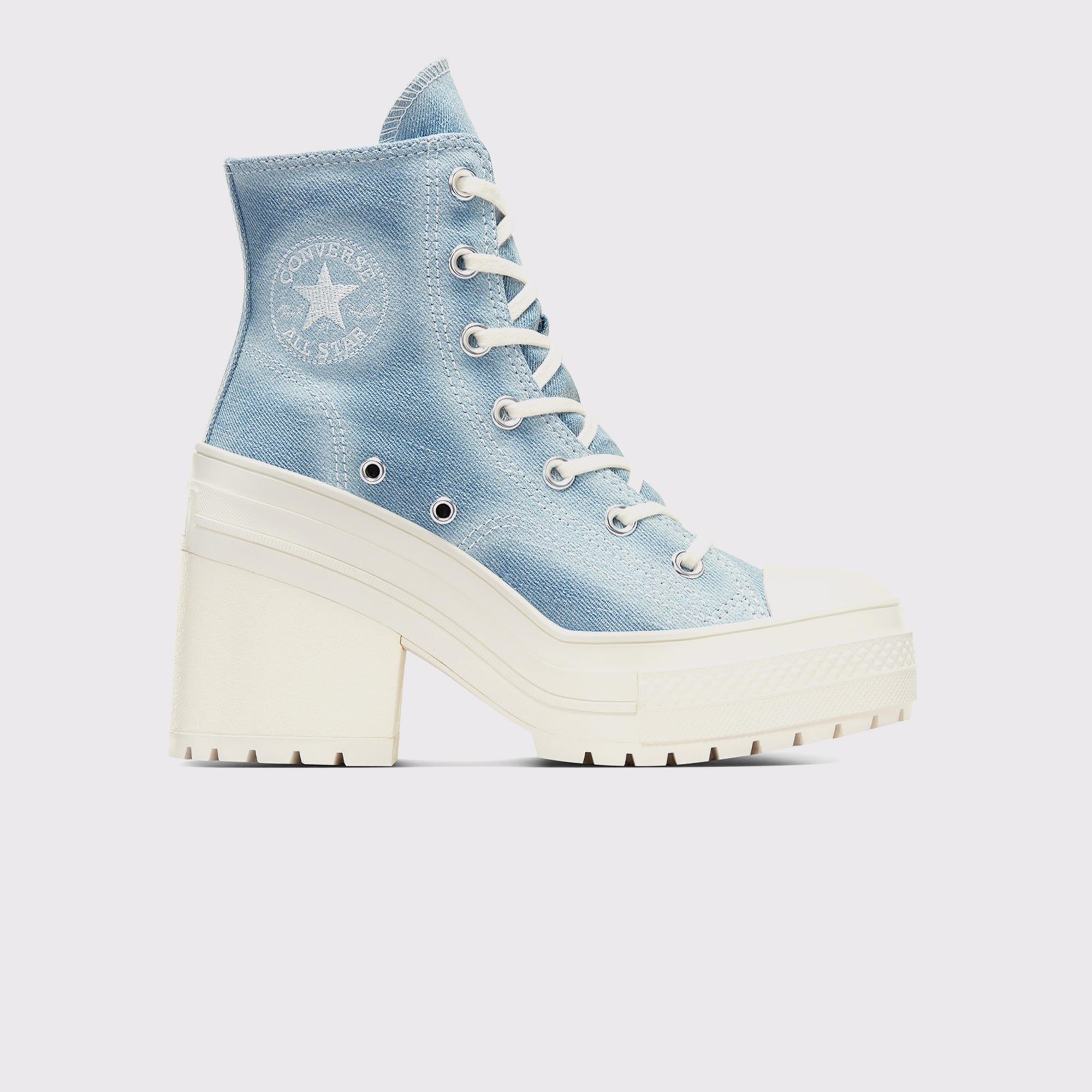 Converse Chuck 70 De Luxe Heel Unisex Denim Platform Sneaker