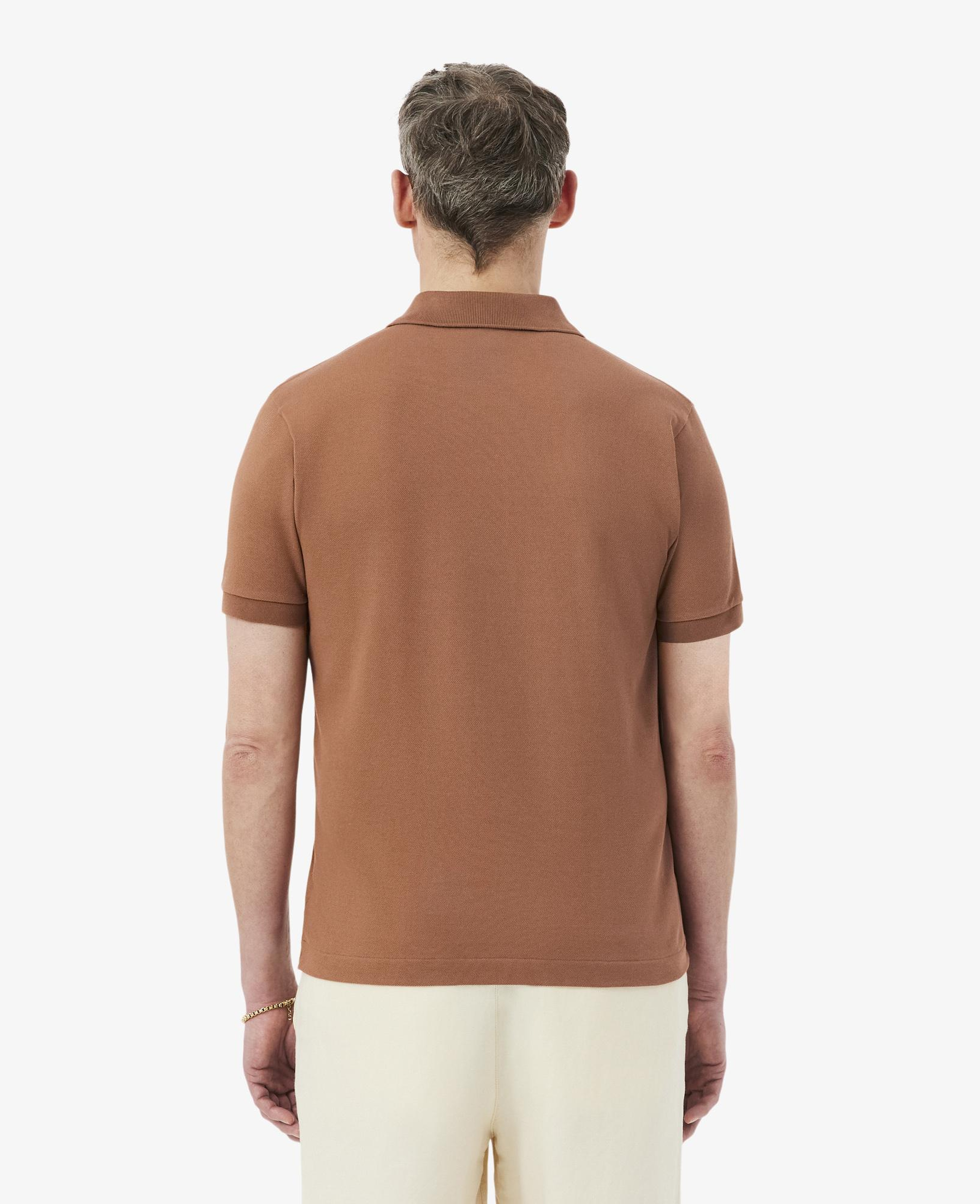 L.12.12 Erkek Classic Fit Kahverengi Polo