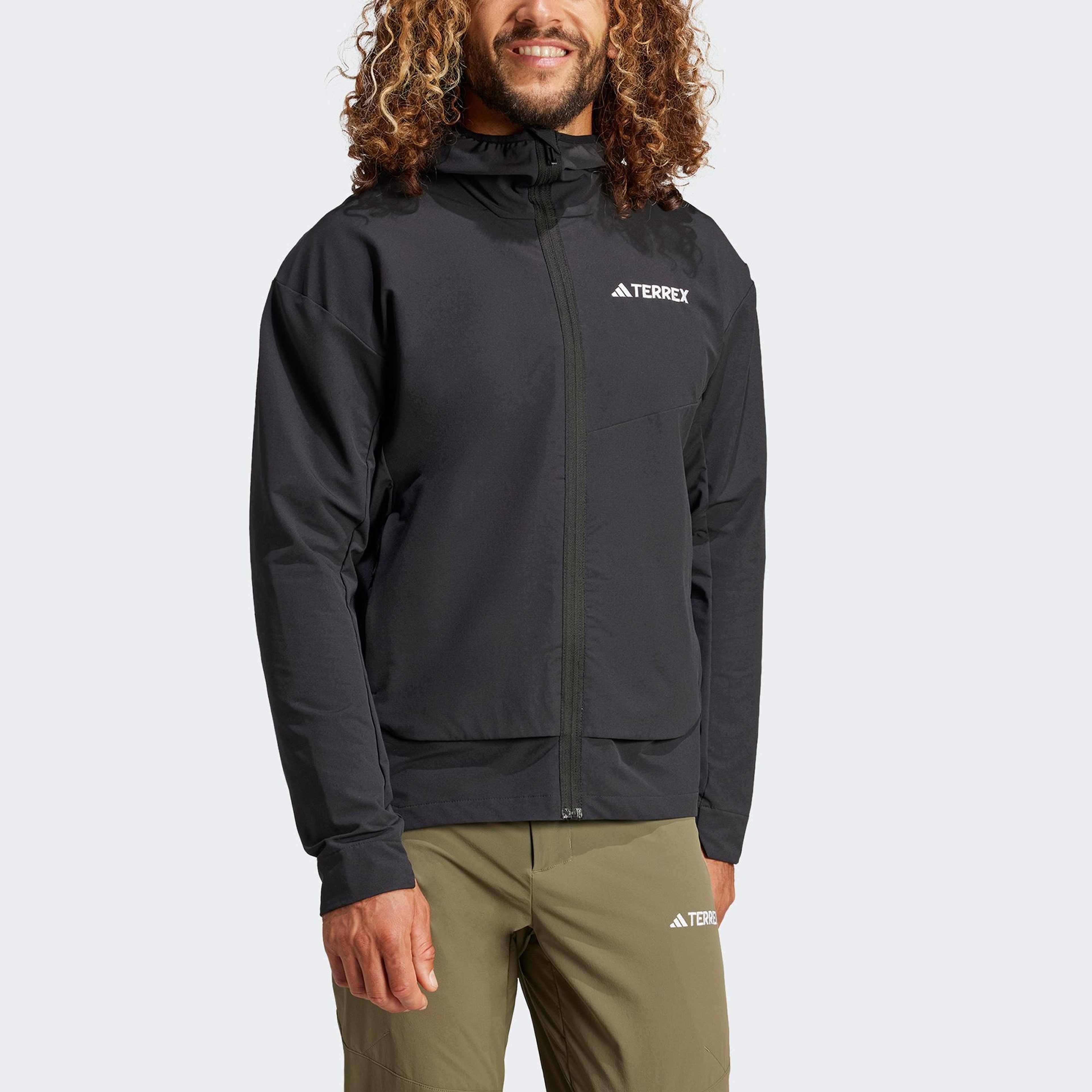 adidas Terrex Multi Soft Shell Erkek Siyah Outdoor Ceket