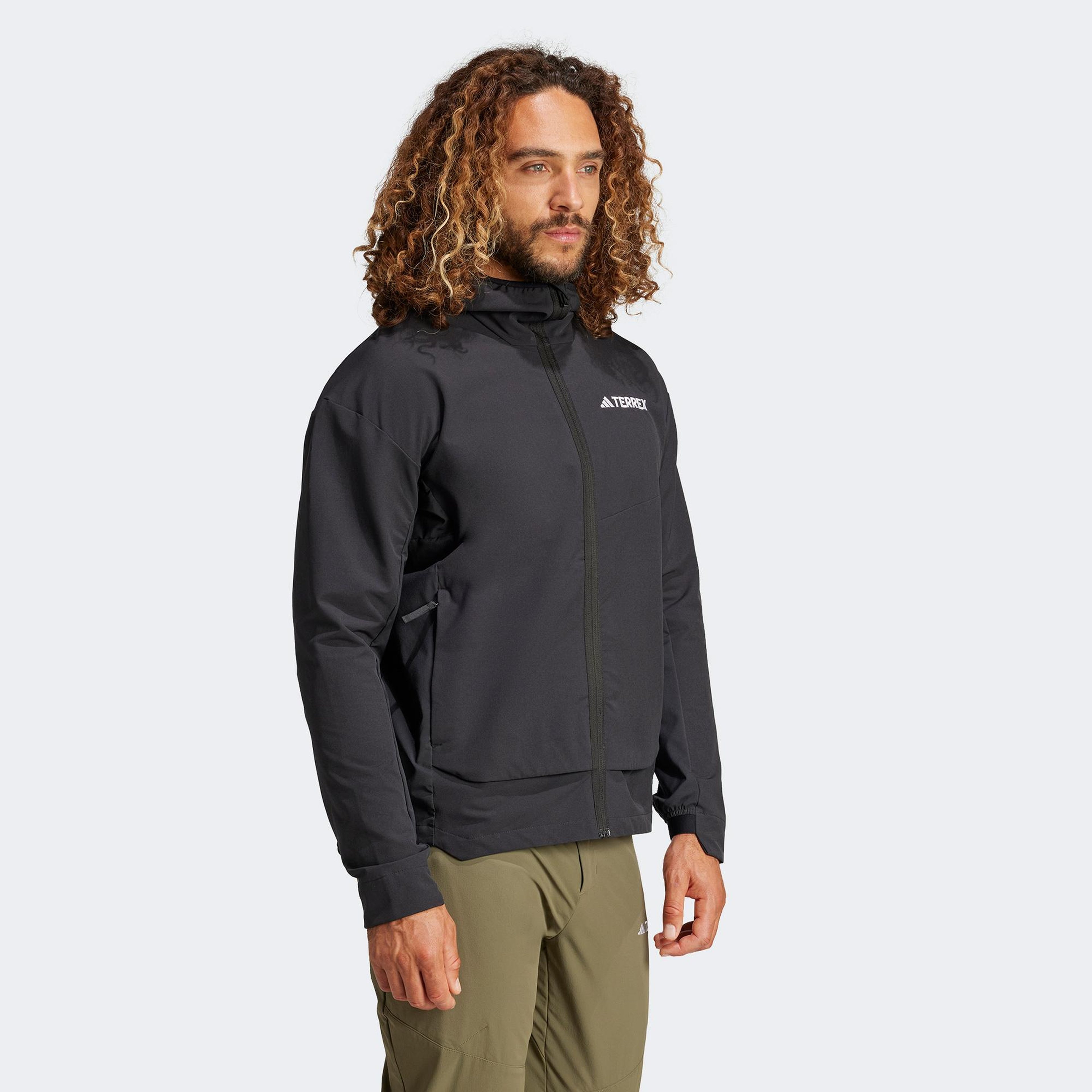adidas Terrex Multi Soft Shell Erkek Siyah Outdoor Ceket
