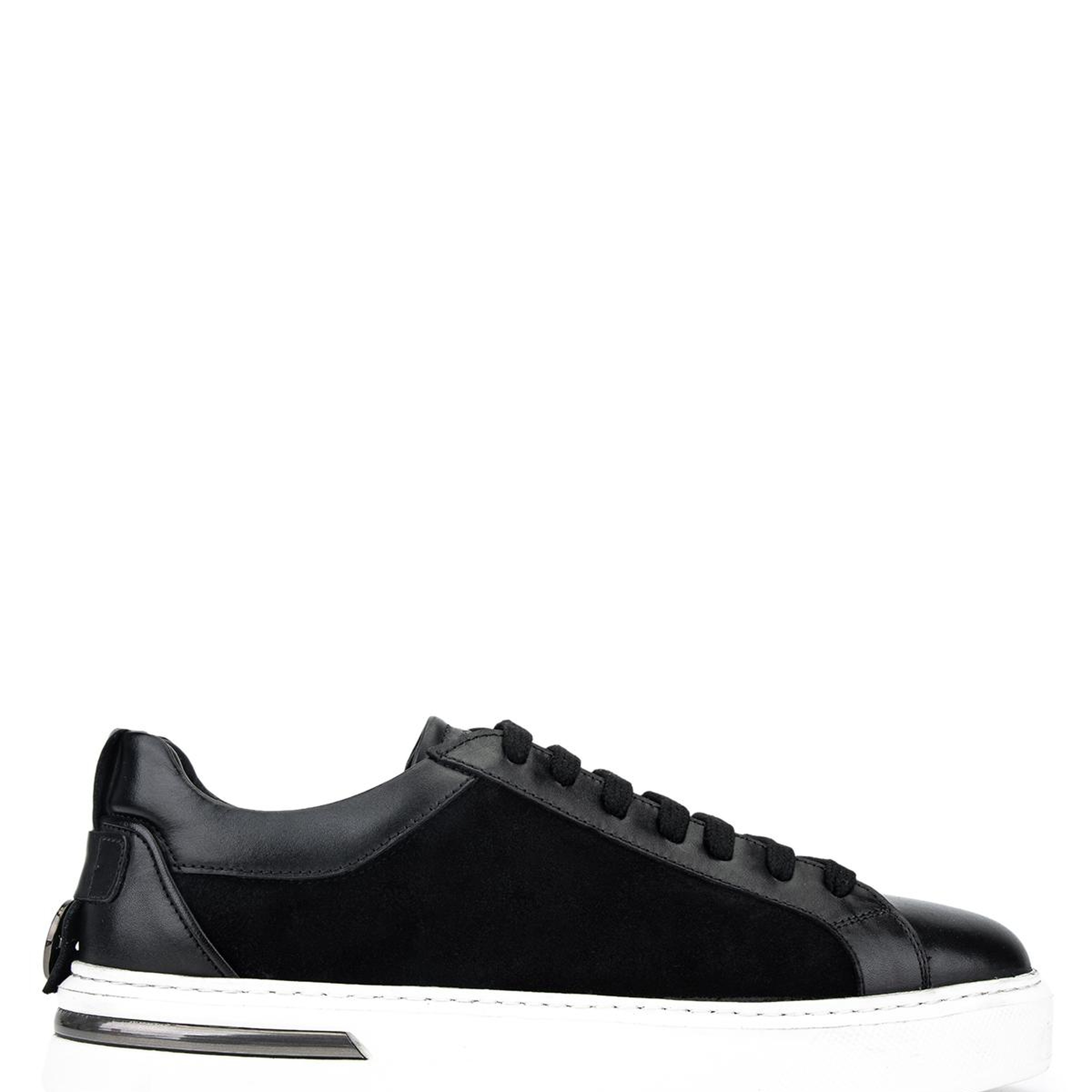 Tamer Tanca Erkek Hakiki Deri Siyah Süet Sneakers & Spor Ayakkabı