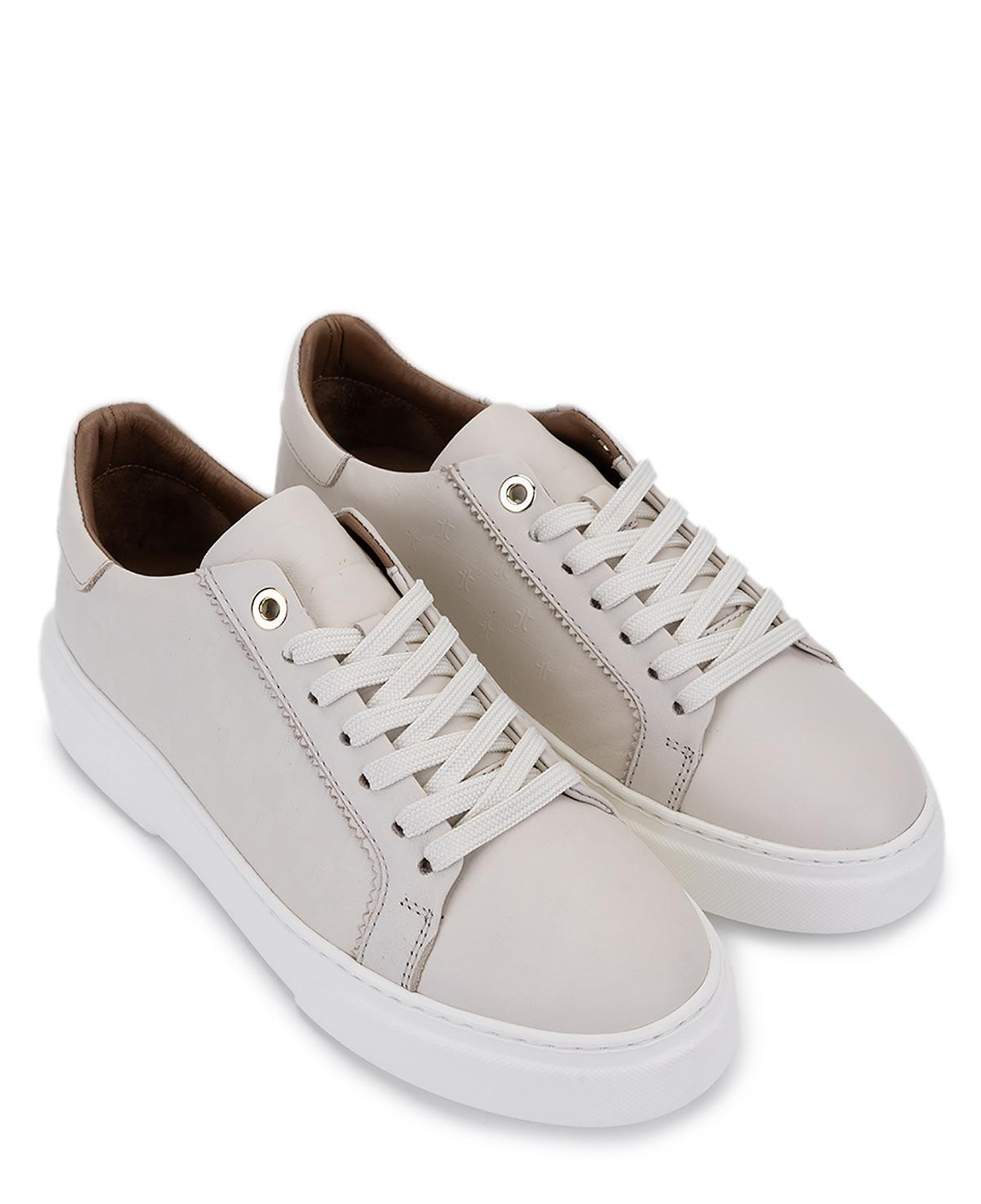 Tamer Tanca Kadın Hakiki Deri Bej Sneakers & Spor Ayakkabı
