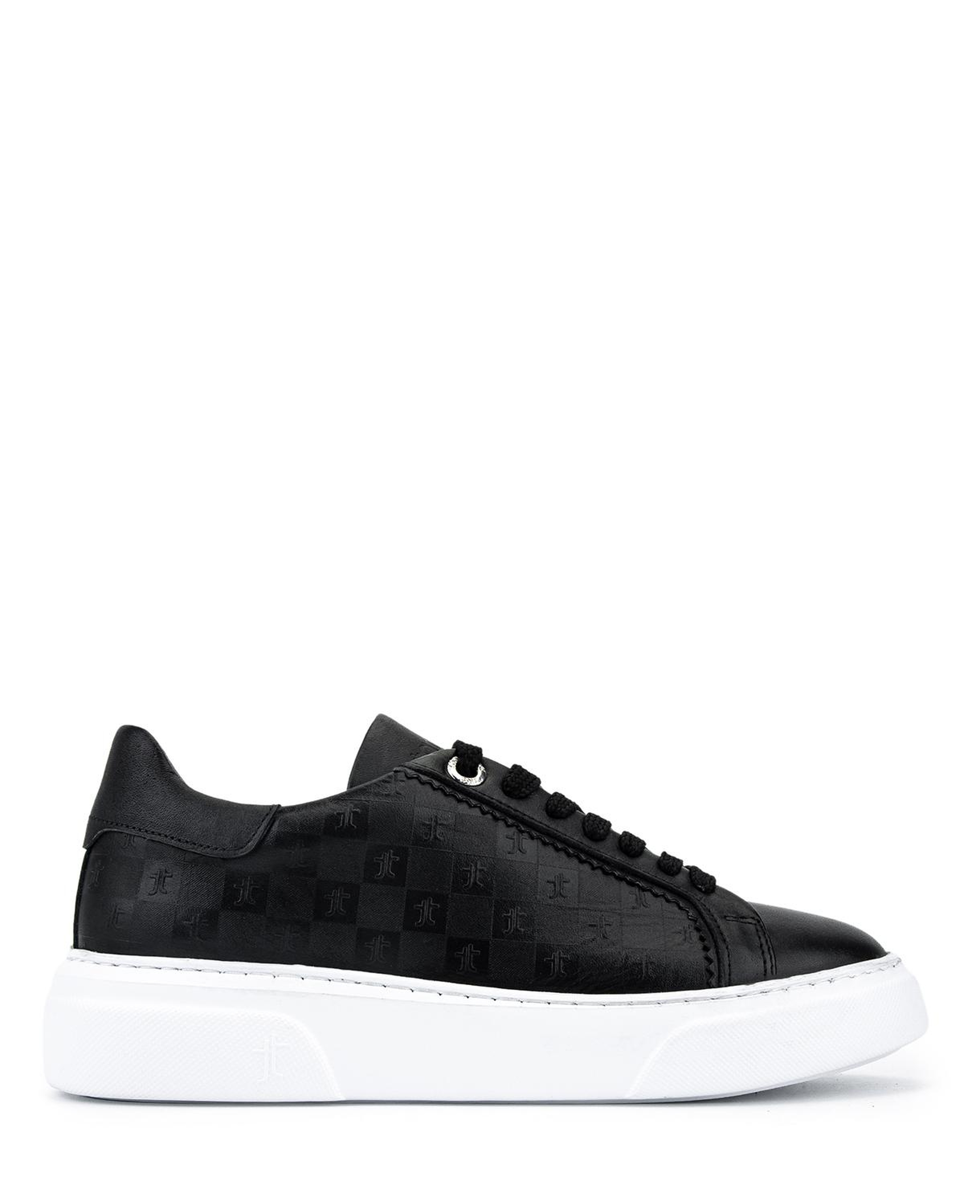 Tamer Tanca Kadın Hakiki Deri Siyah Sneakers & Spor Ayakkabı