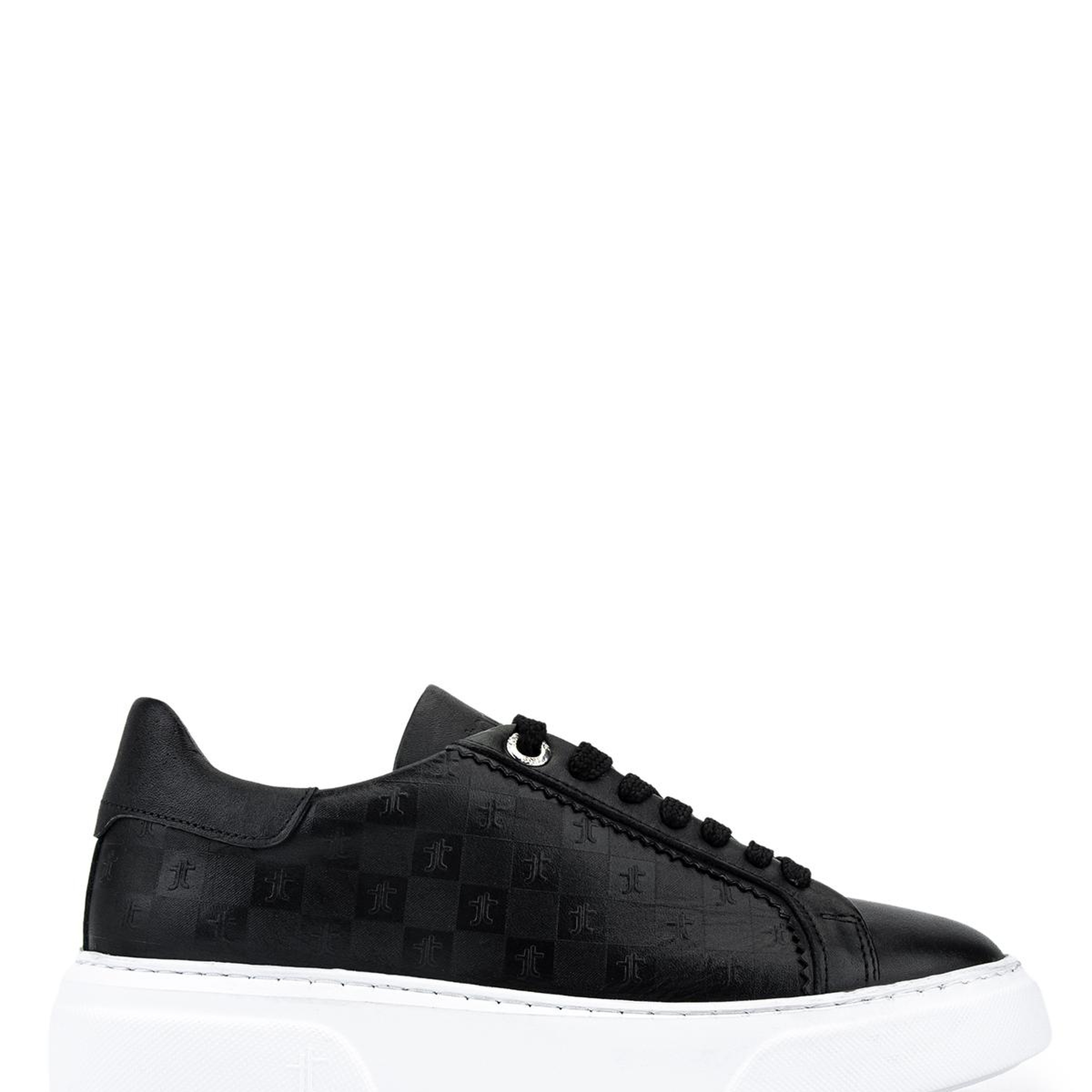 Tamer Tanca Kadın Hakiki Deri Siyah Sneakers & Spor Ayakkabı