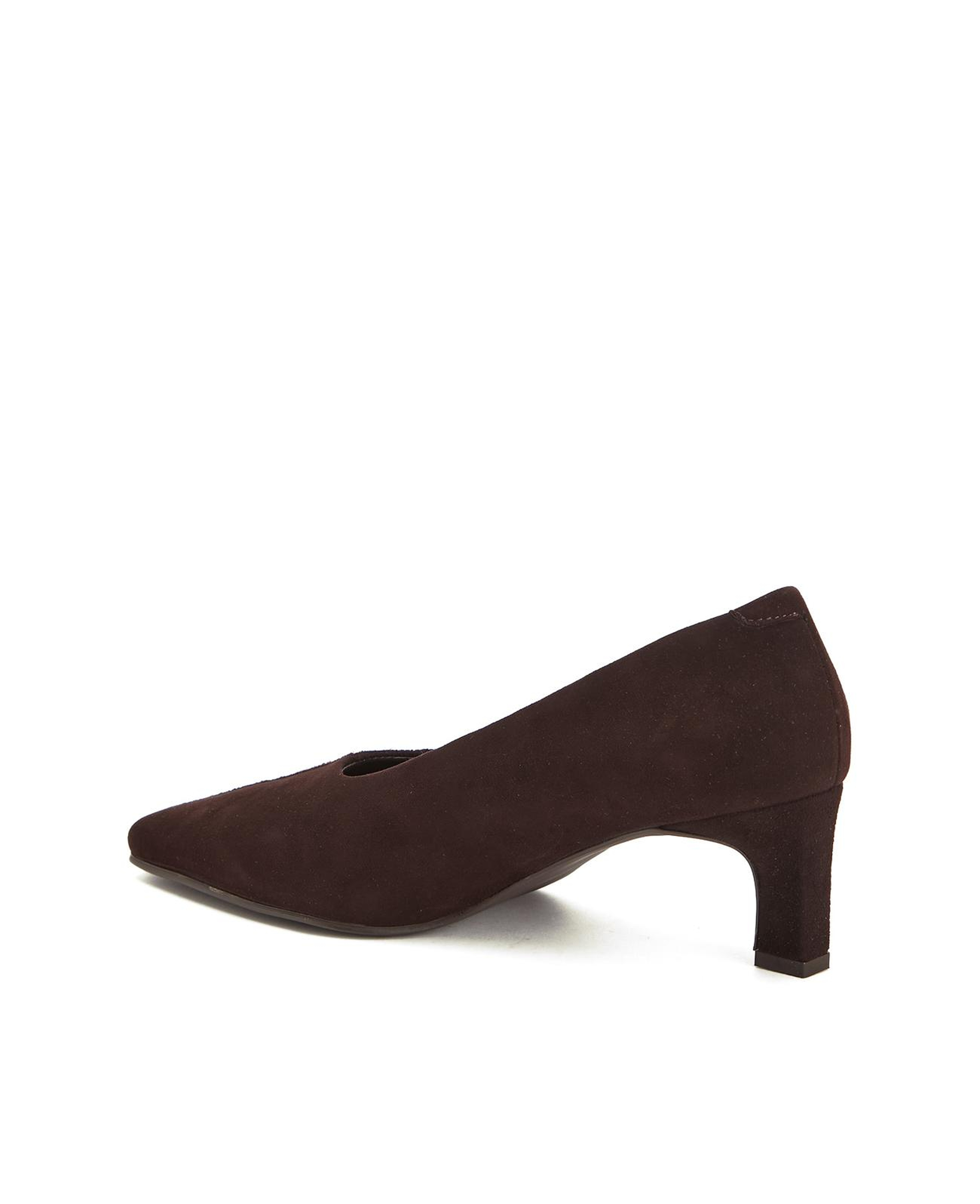 Divarese Kadın Acı Kahverengi Süet Topuklu Ayakkabı