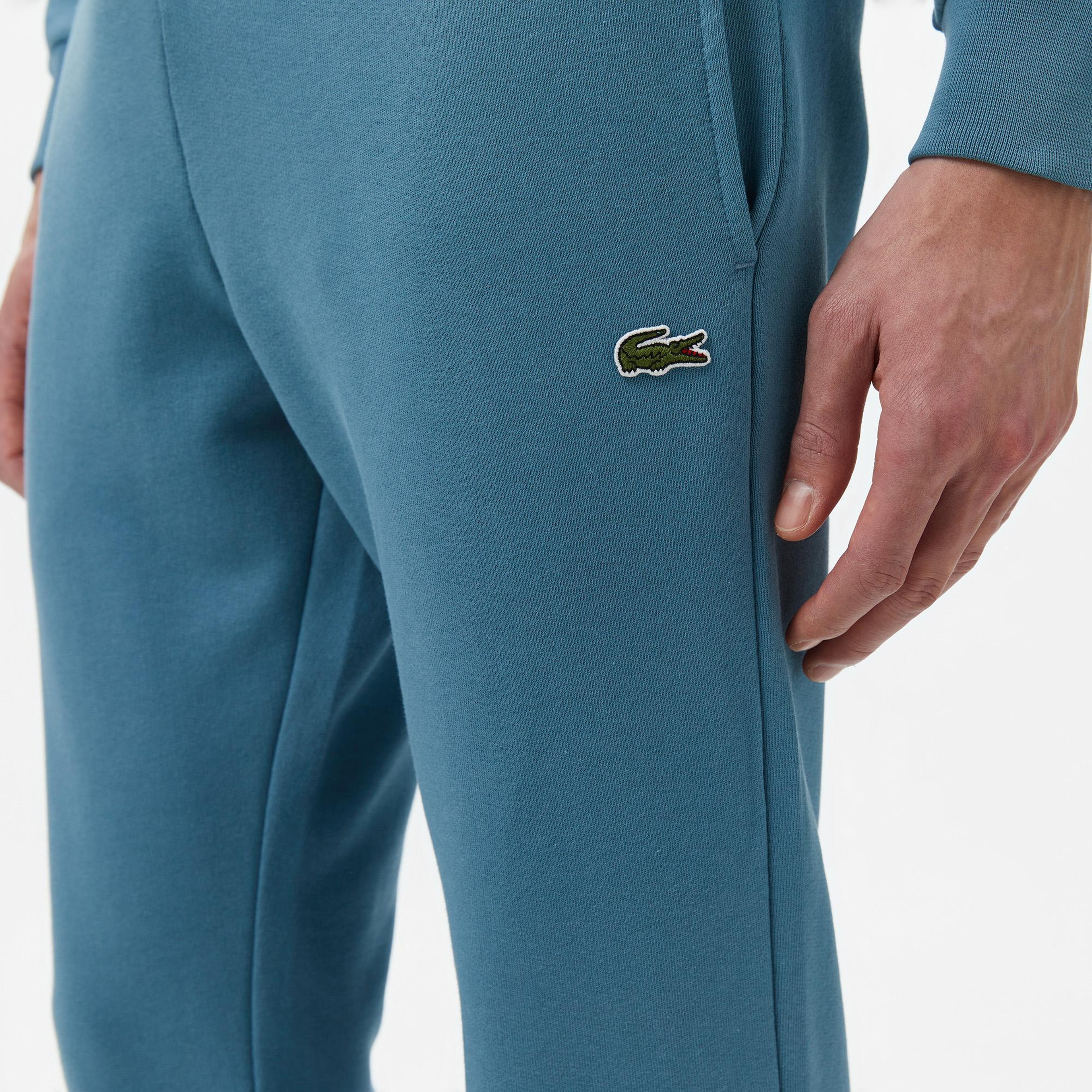 Erkek Slim Fit Organik Pamuk Mavi Eşofman Altı