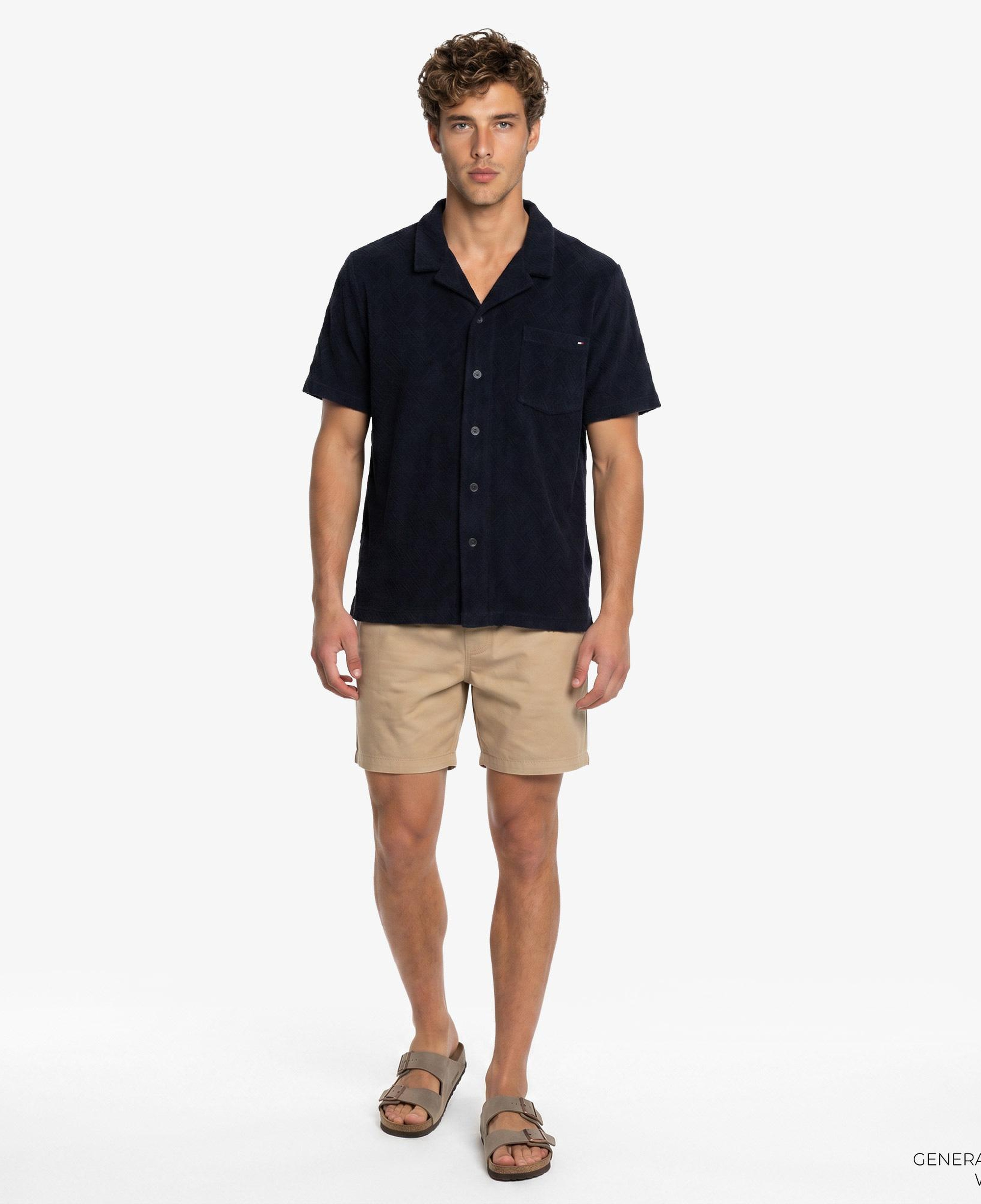 Tommy Hilfiger Essentials-C Erkek Lacivert Crop T-Shirt