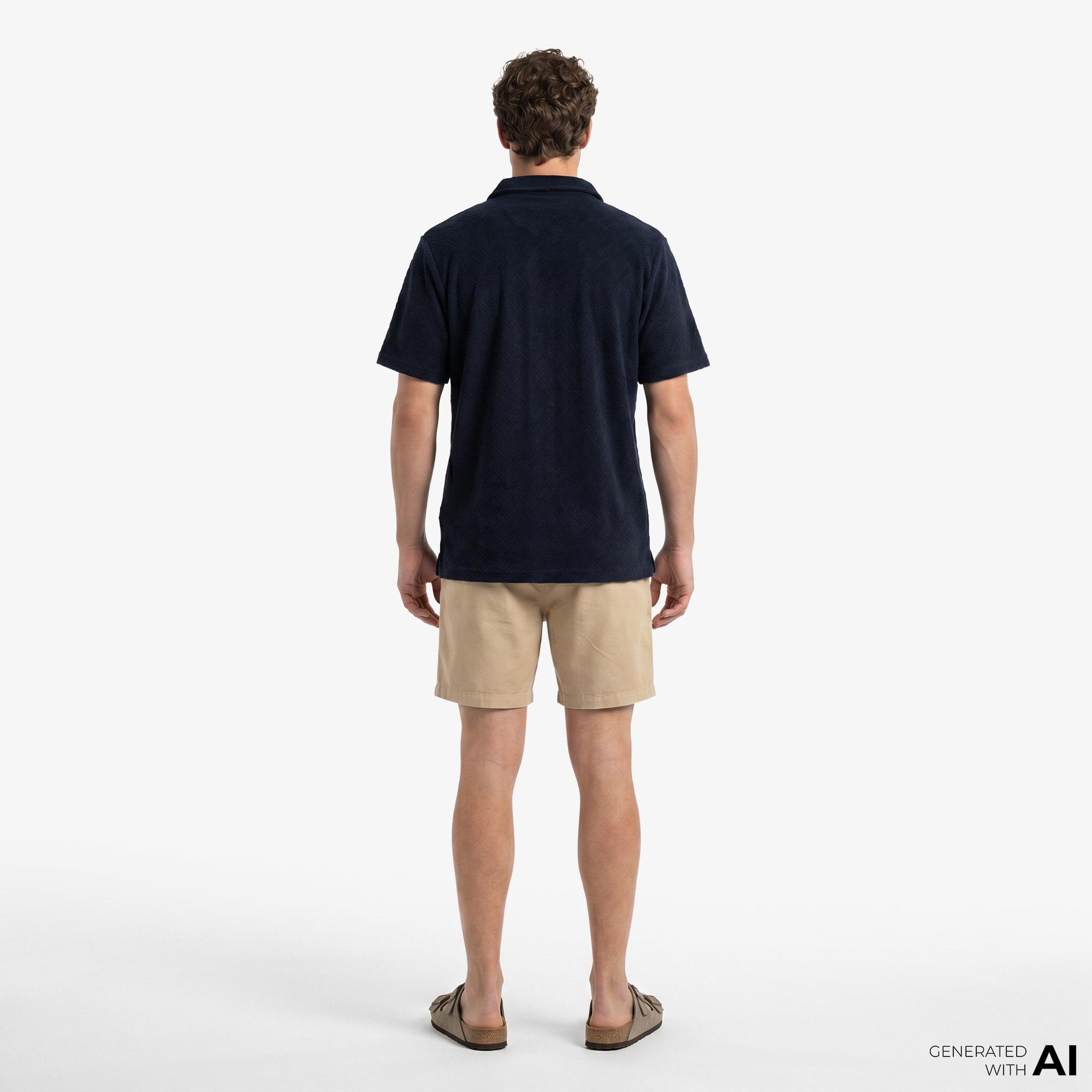 Tommy Hilfiger Essentials-C Erkek Lacivert Crop T-Shirt
