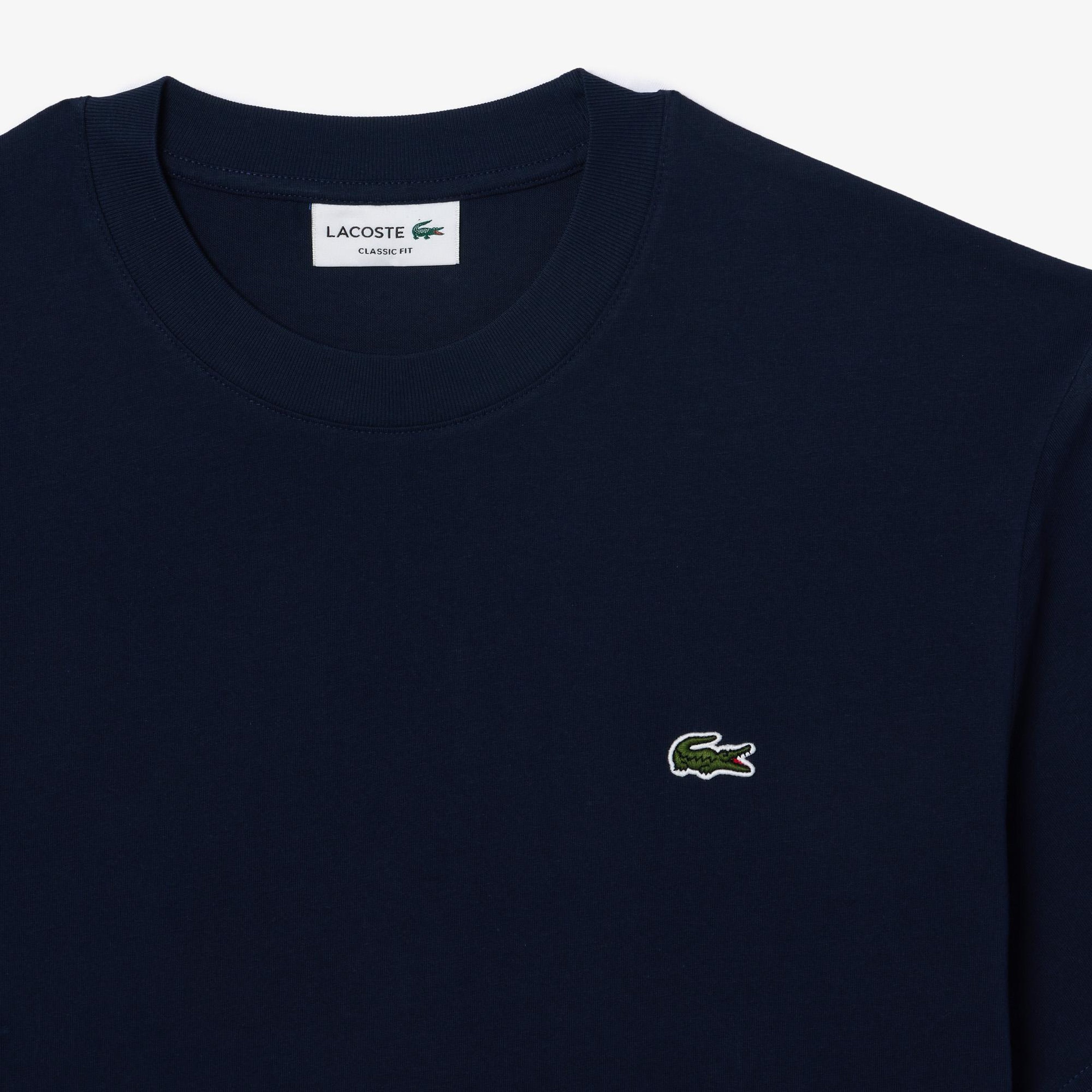 Erkek Classic Fit Bisiklet Yaka Lacivert T-Shirt