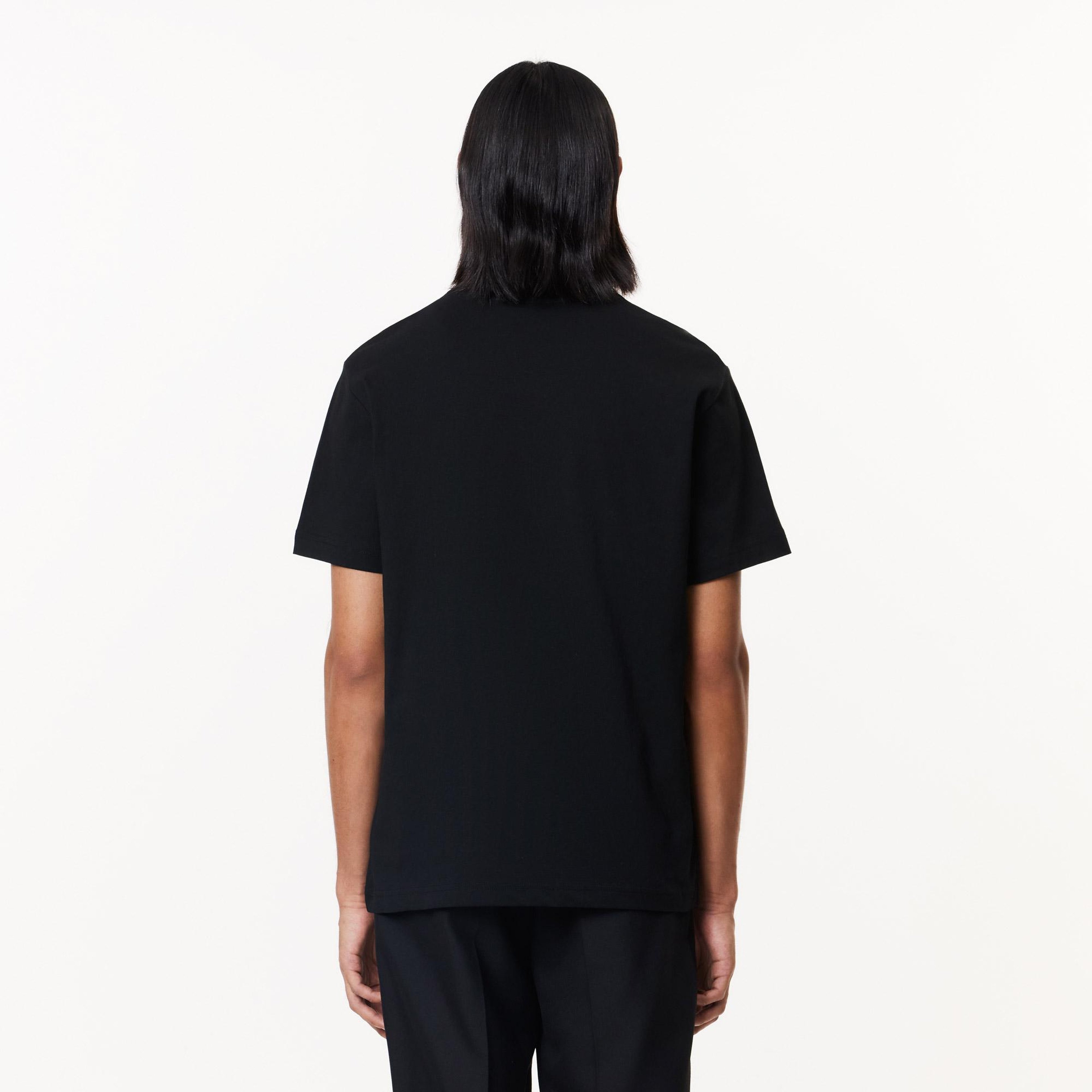 Erkek Classic Fit Bisiklet Yaka Siyah T-Shirt