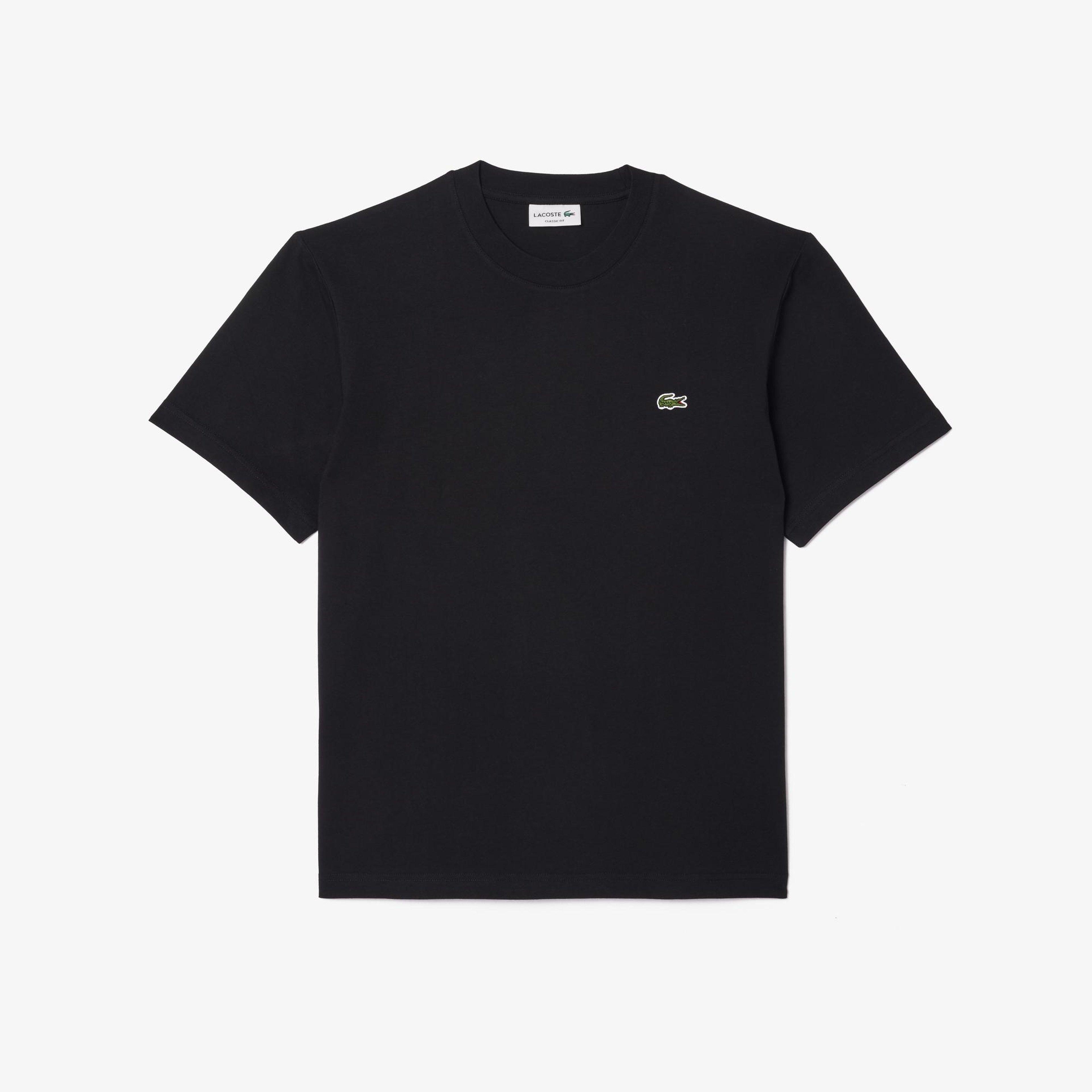 Erkek Classic Fit Bisiklet Yaka Siyah T-Shirt