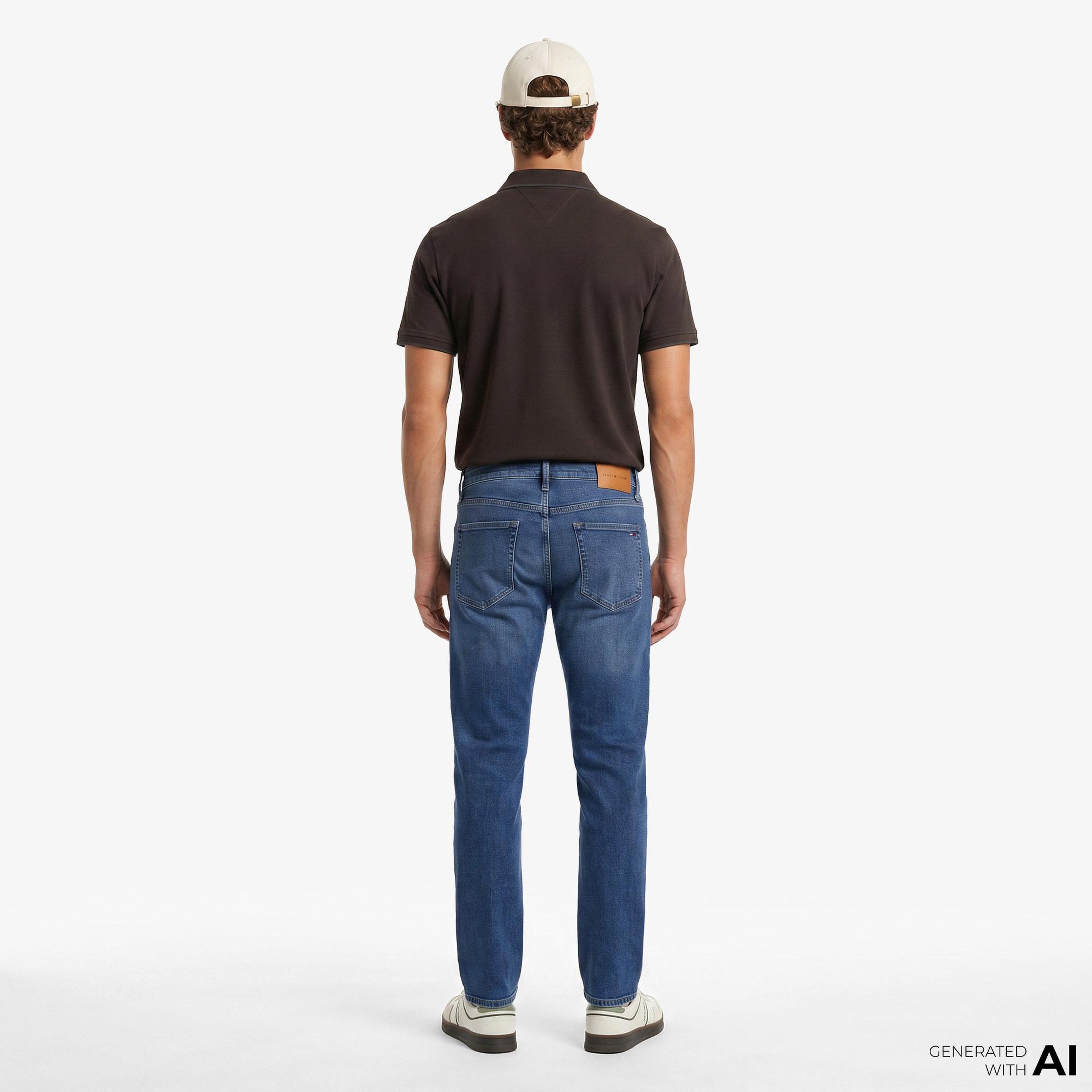 Tommy Hilfiger Denim Erkek Mavi Jean