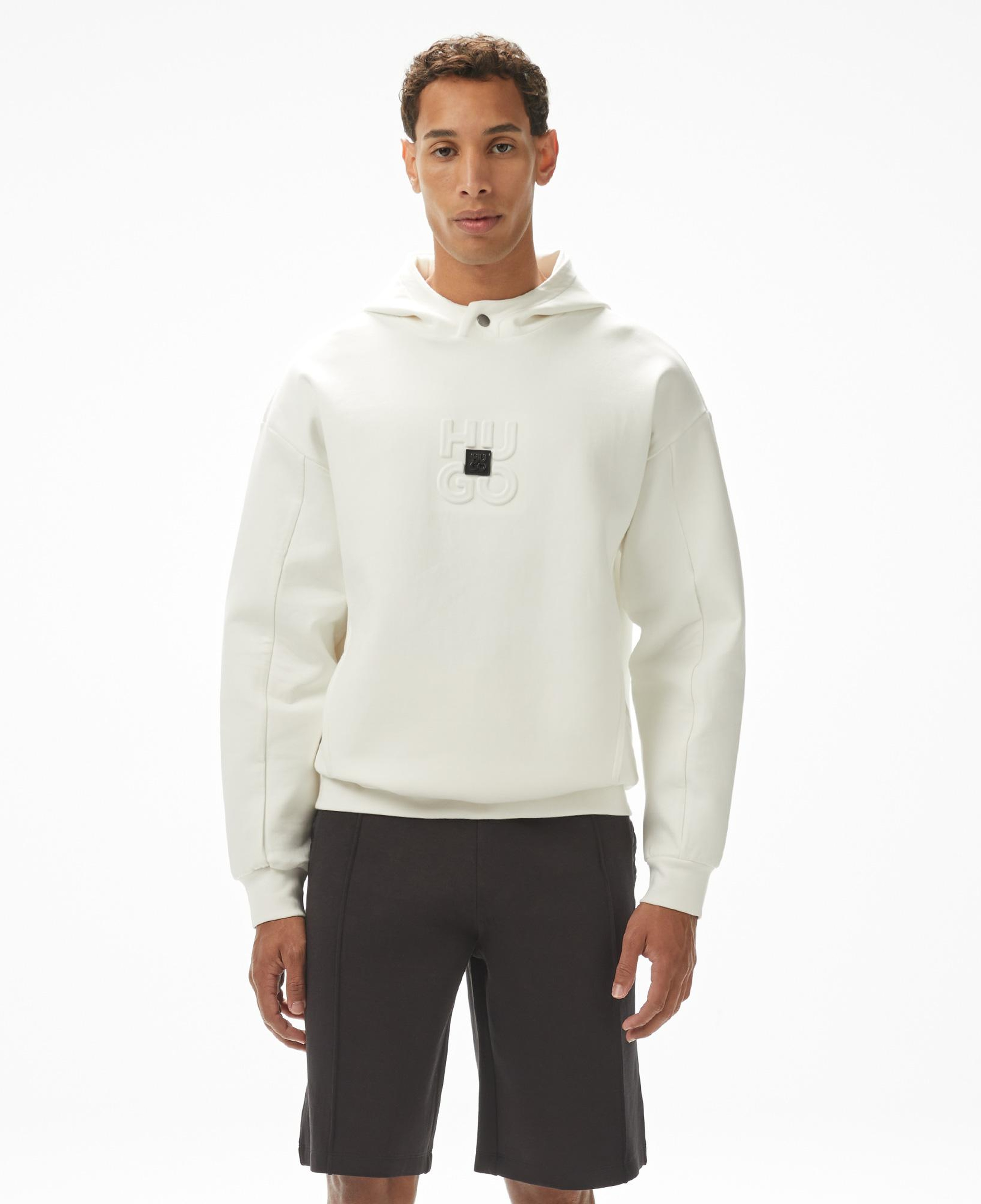 Hugo Debostaco Erkek Krem Rengi Hoodie