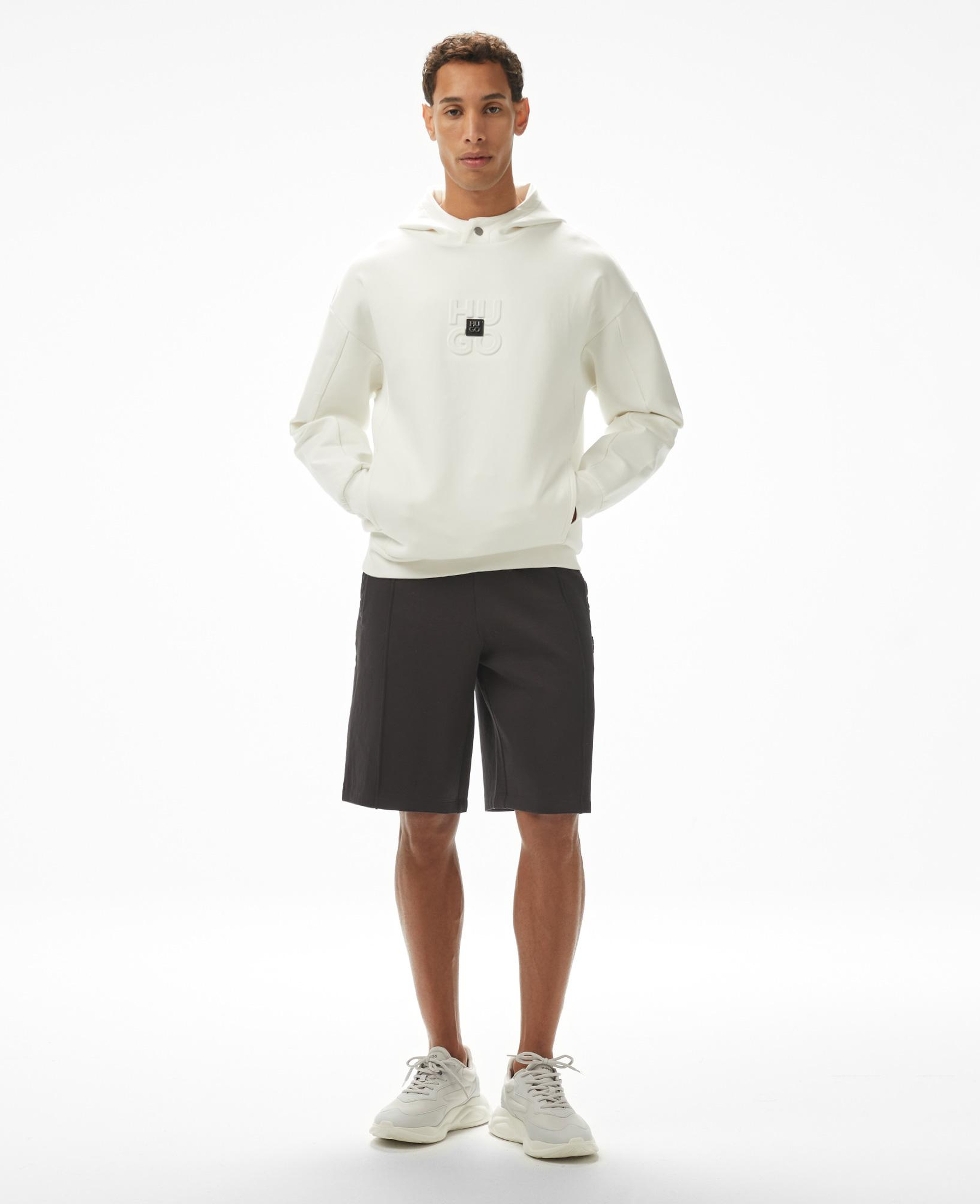 Hugo Debostaco Erkek Krem Rengi Hoodie