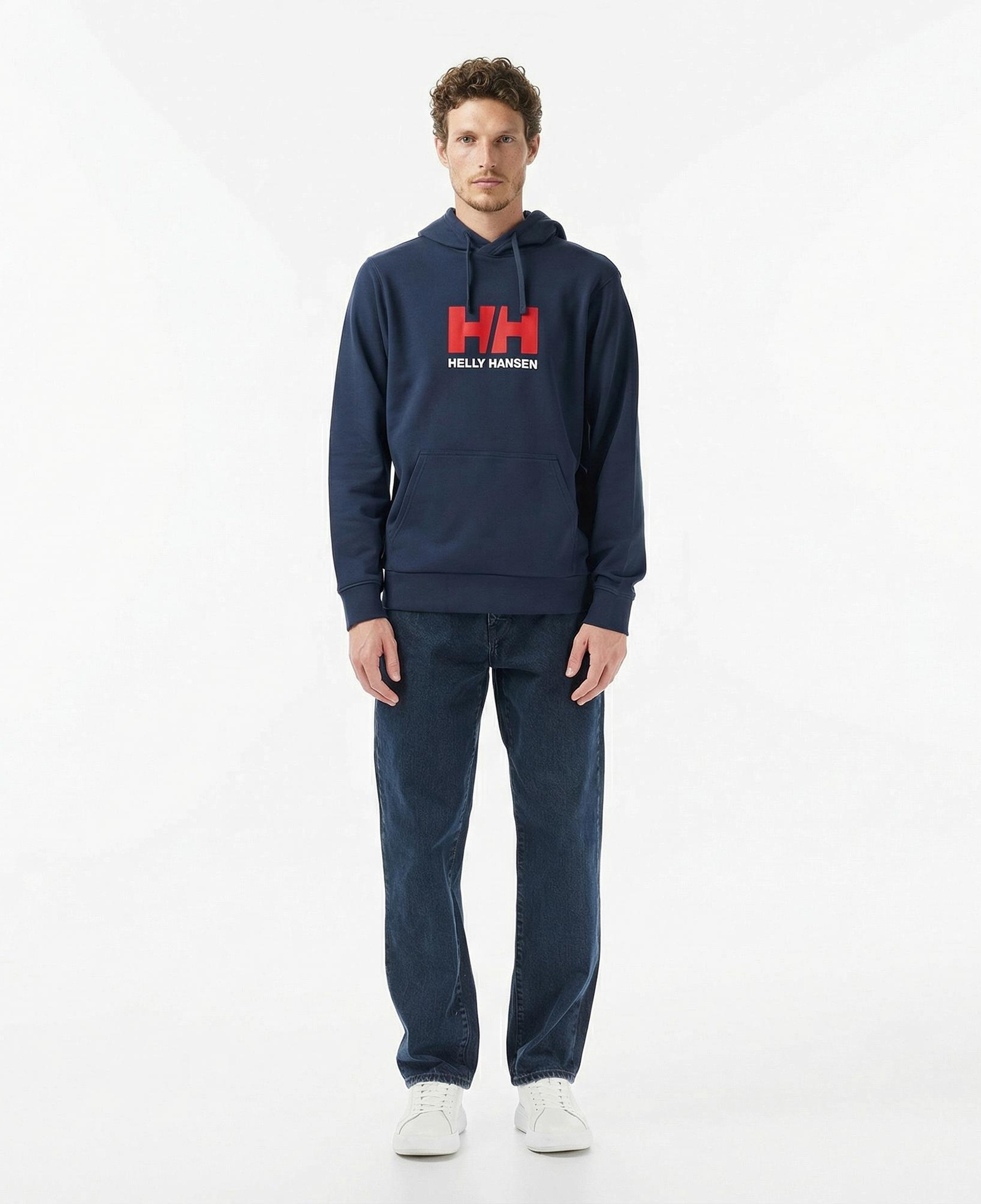 Helly Hansen Logo 3.0 Erkek Lacivert Hoodie